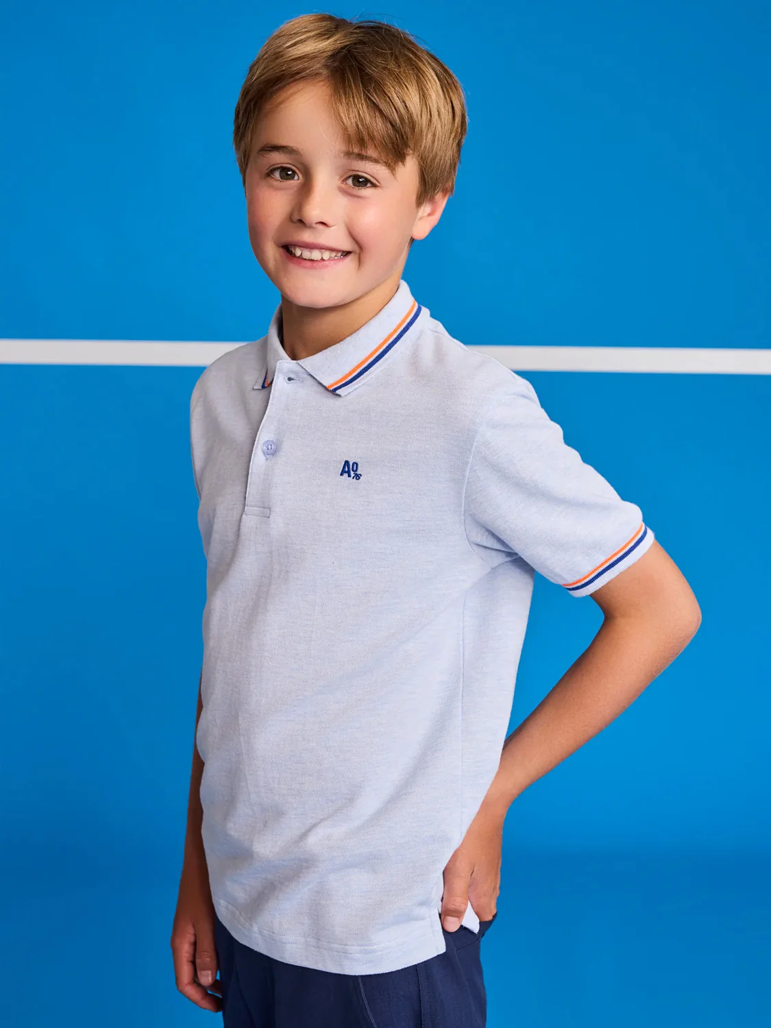 Polo Shirt Hellblau - Image 3