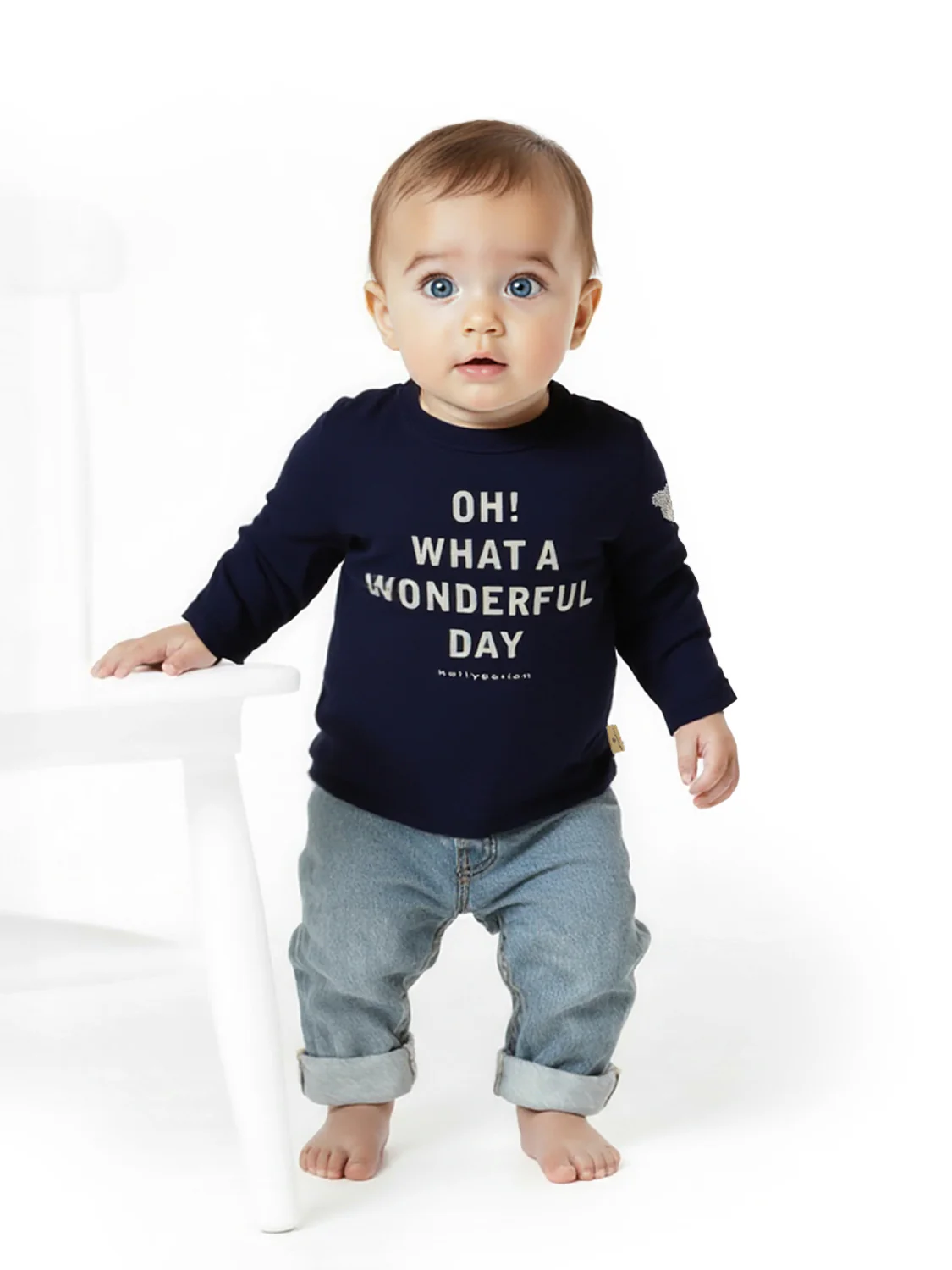 Longsleeve Marineblau - Image 2
