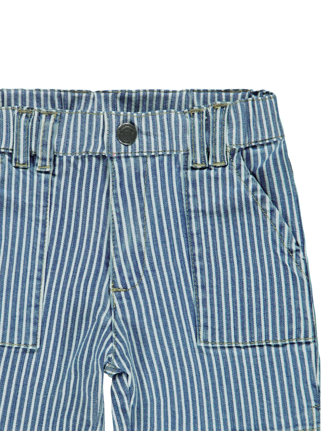 Jeans-Shorts Denim Gestreift – Blau - Image 3