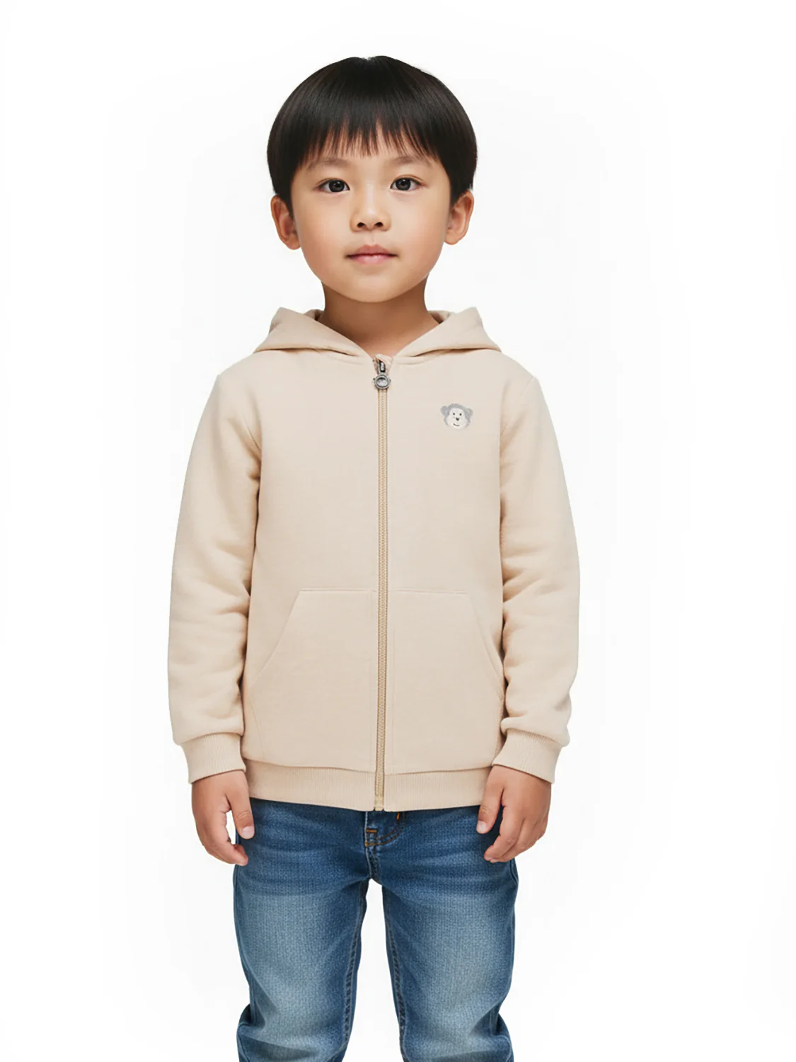 Sweatjacke Beige - Image 2