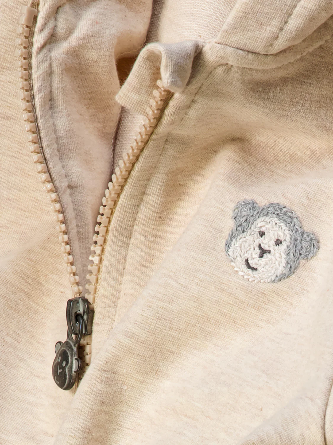 Sweatjacke Beige - Image 5