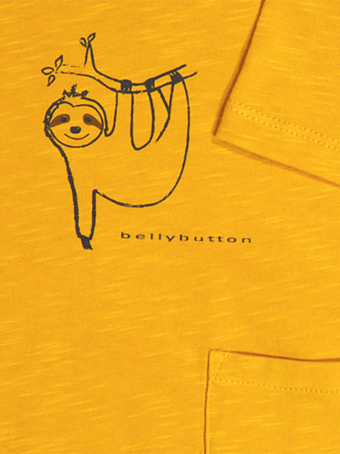 T-Shirt Lazy Sloth Gelb - Image 3