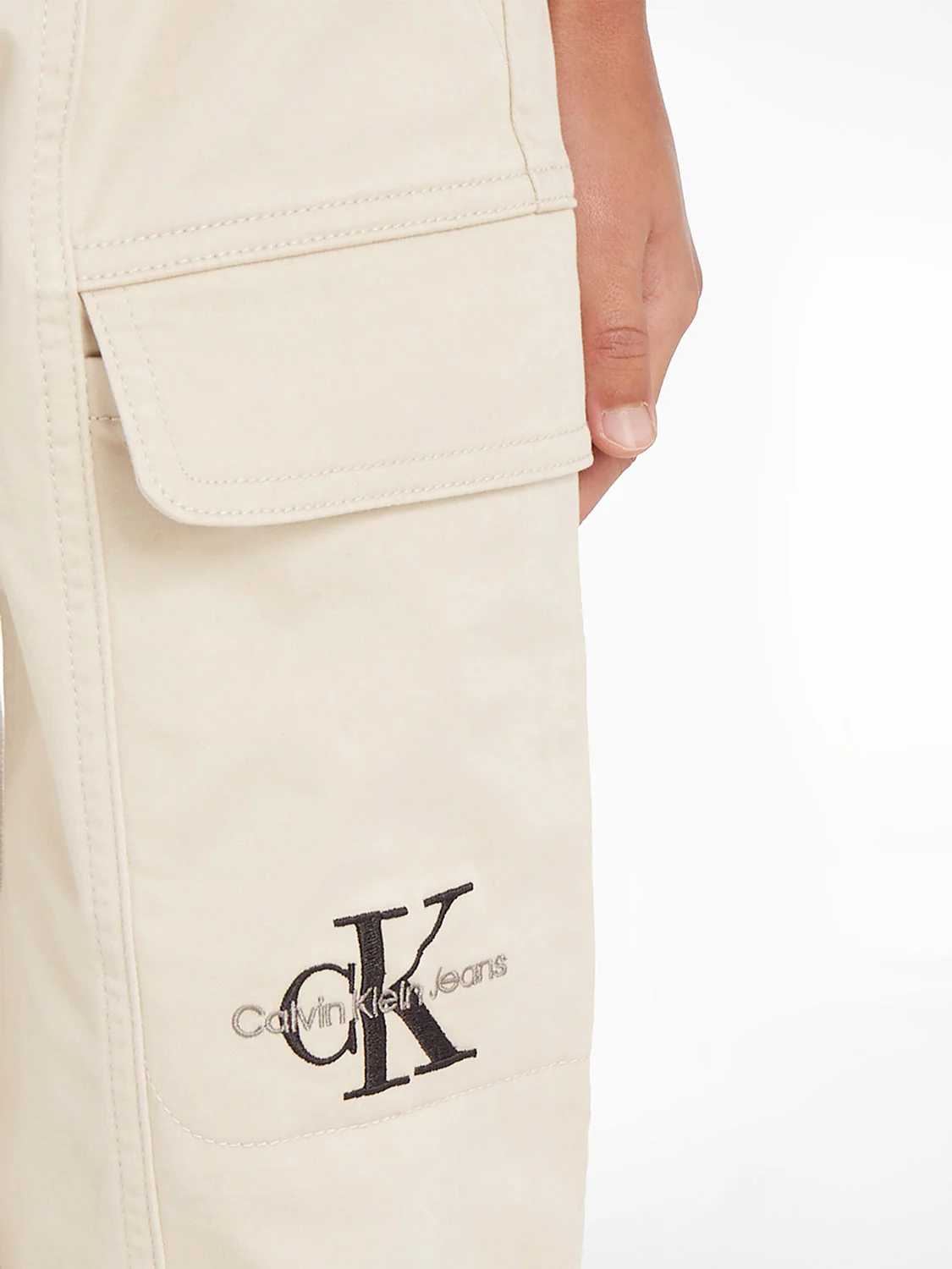 Cargohose Sateen Cargo Beige - Image 5