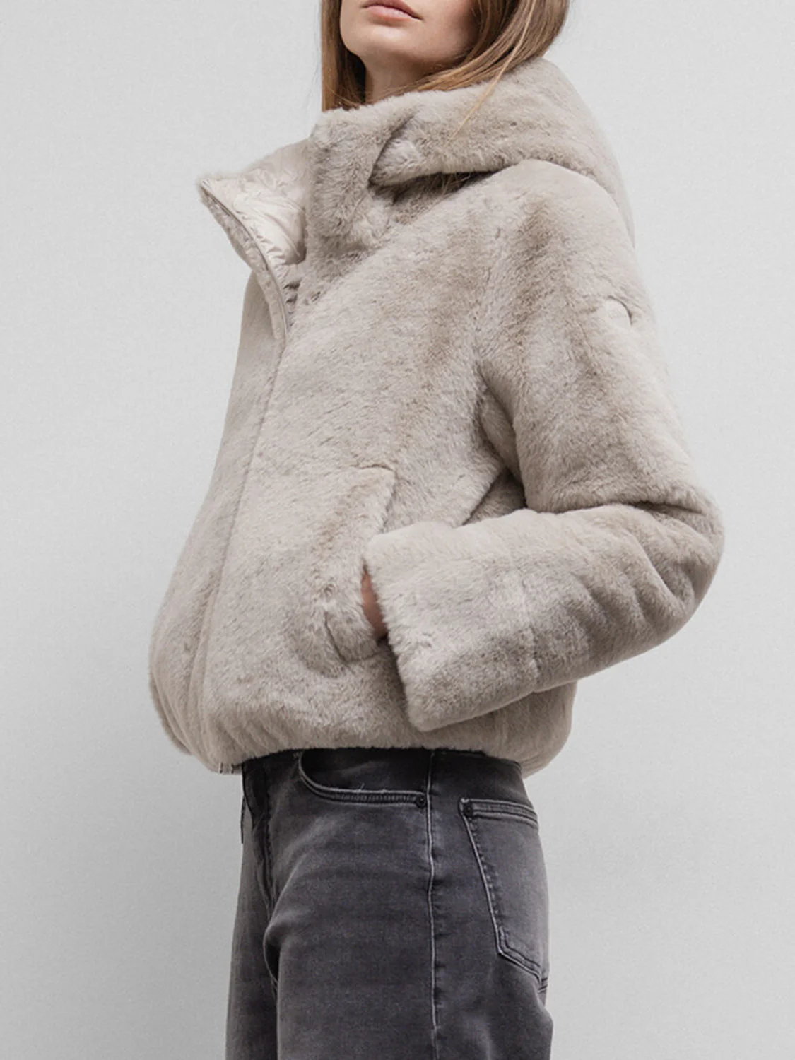 Daunenjacke Beige - Image 3