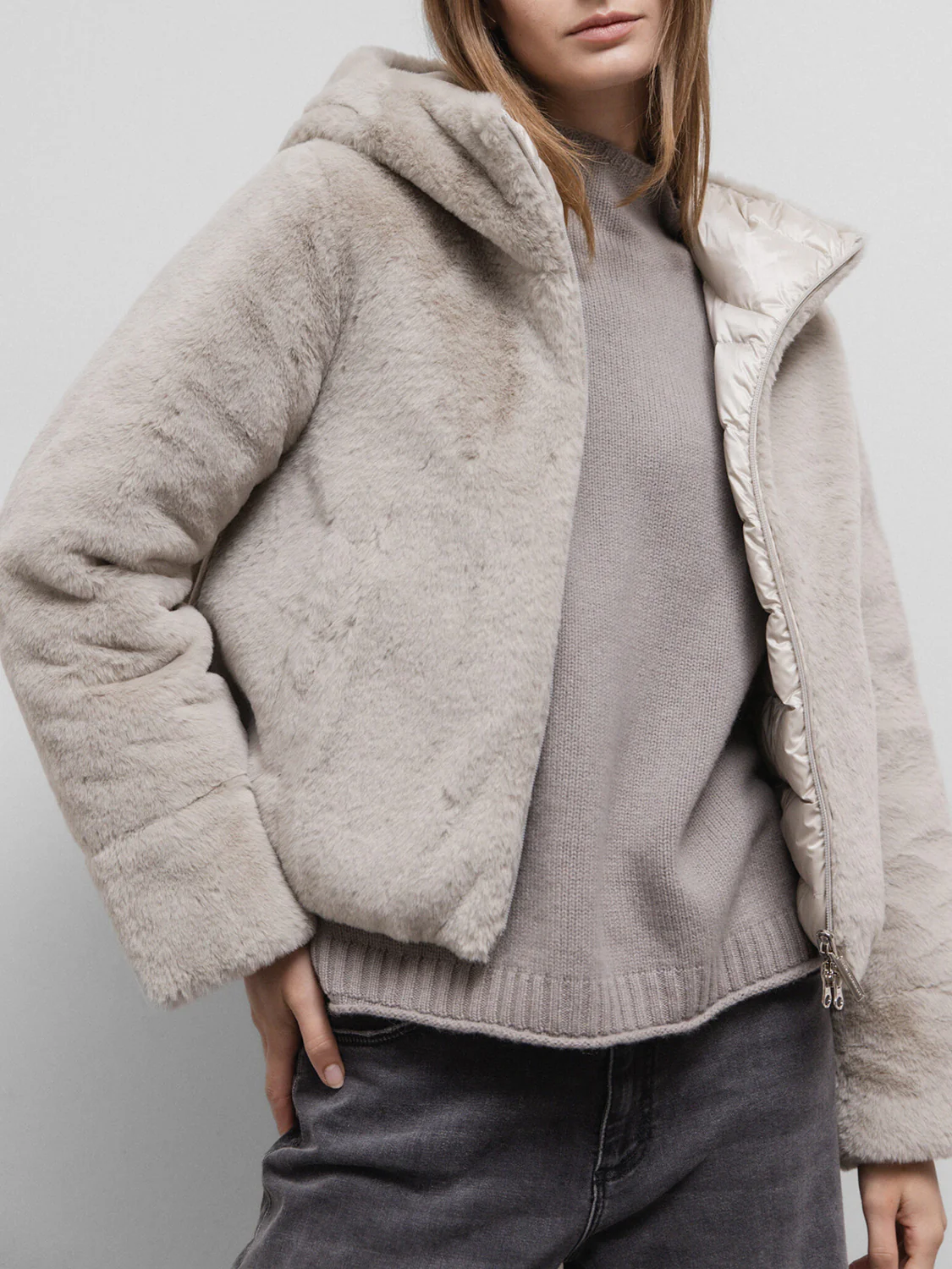 Daunenjacke Beige - Image 4