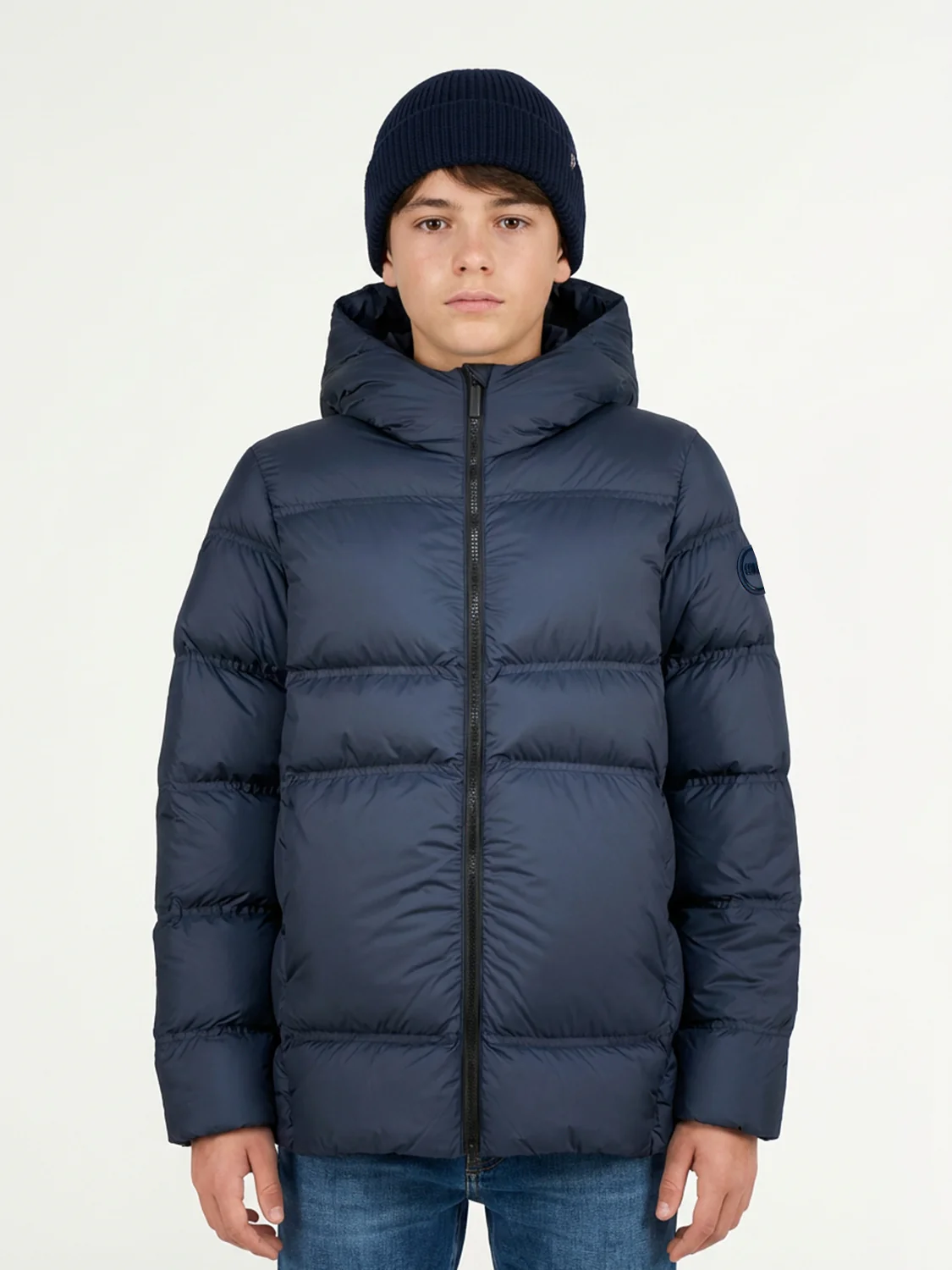 Daunenjacke Marineblau - Image 2