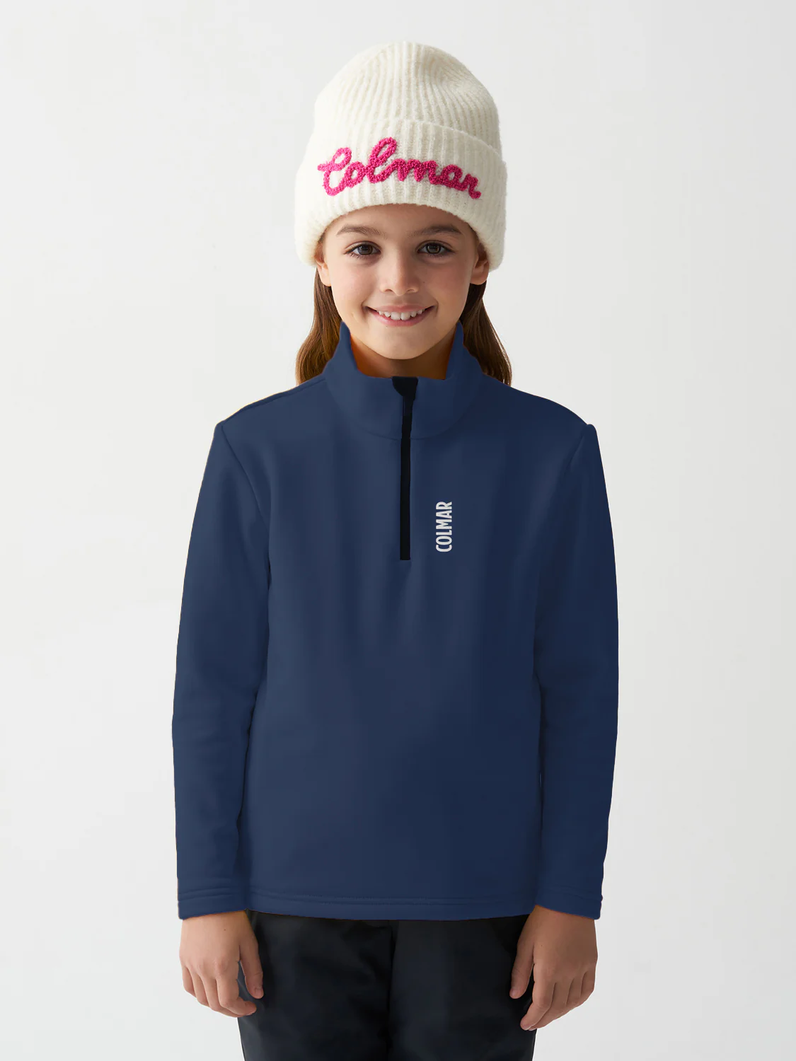 Fleece Pullover Marineblau - Image 3