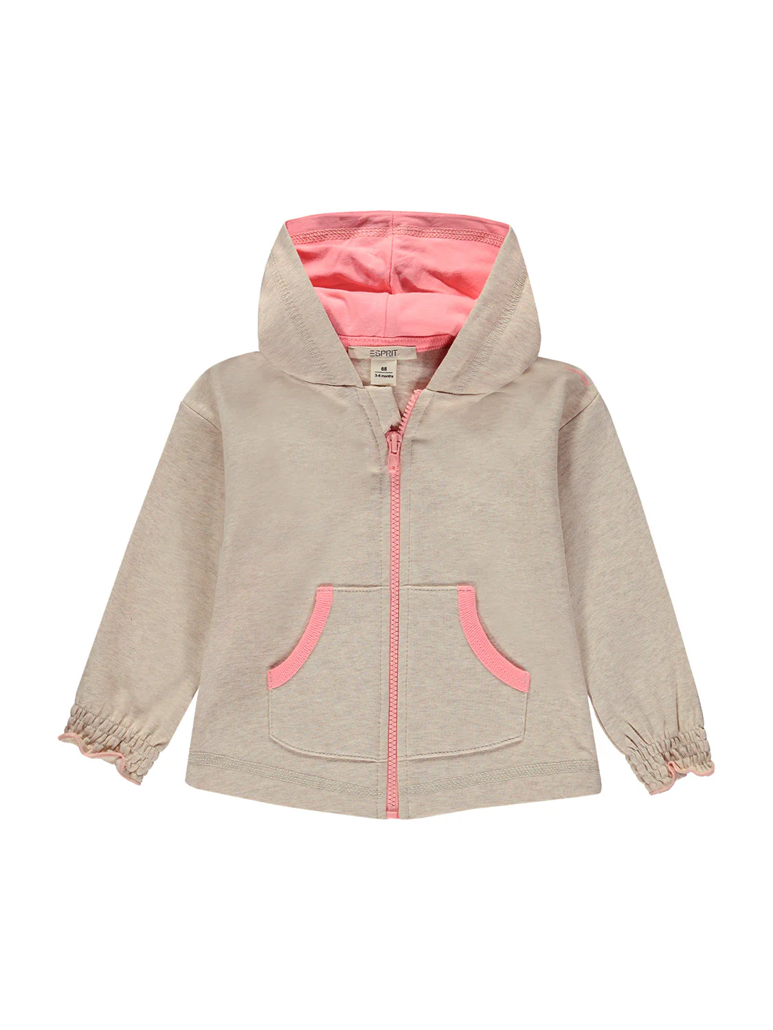 Sweatjacke Beige