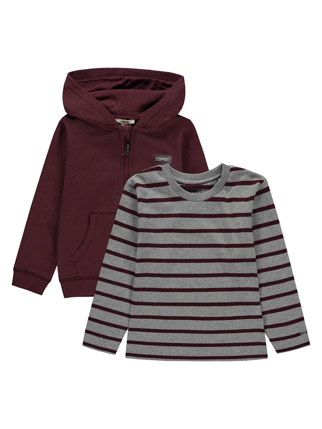 2er Set, Sweatjacke und Langarmshirt