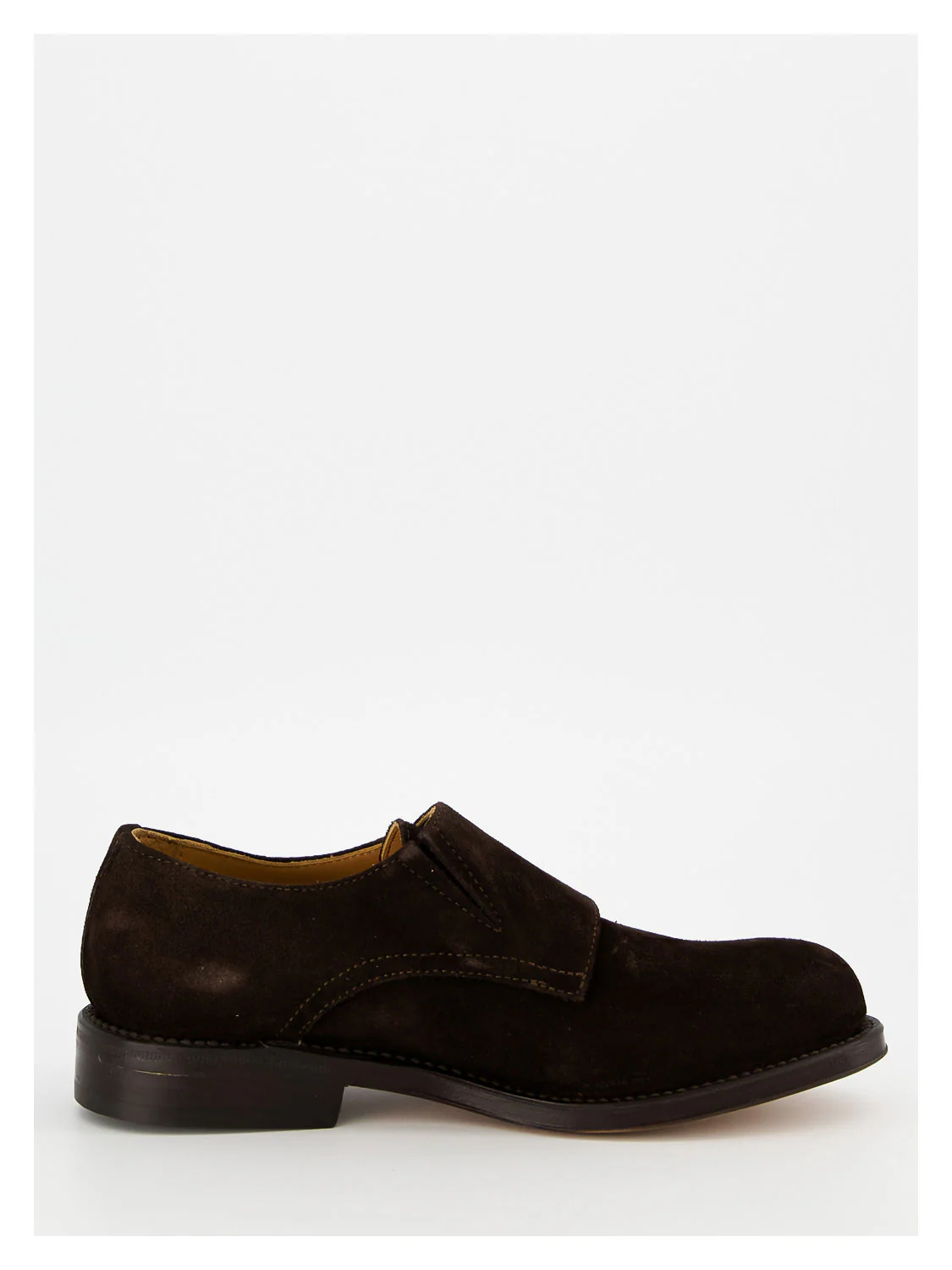 Derbyschuhe Cuoio Velour Braun - Image 3