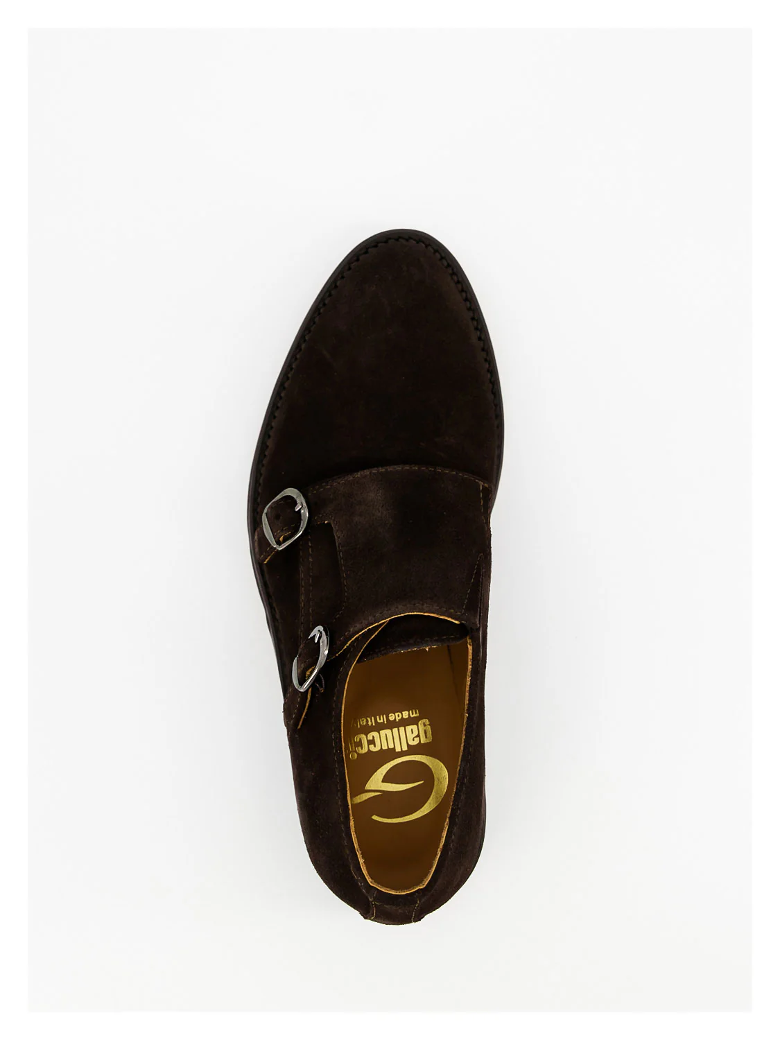 Derbyschuhe Cuoio Velour Braun - Image 5
