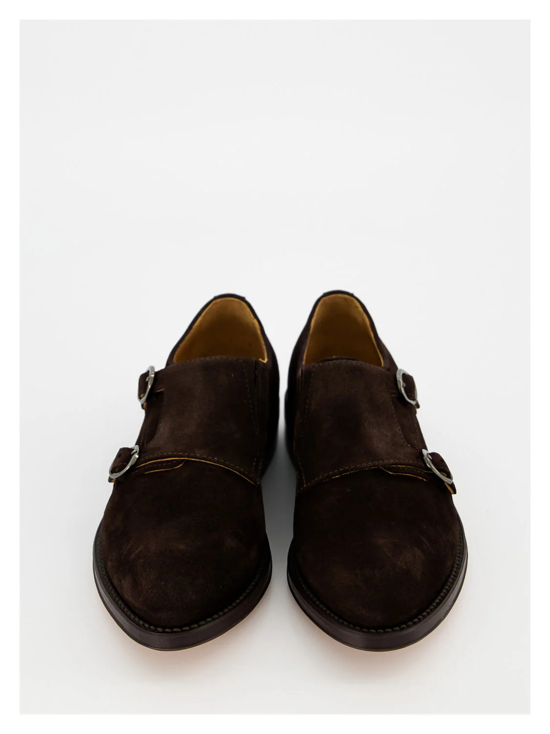 Derbyschuhe Cuoio Velour Braun - Image 7