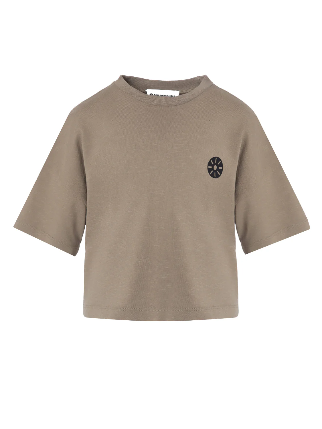 T-Shirt Cropped Length Beige