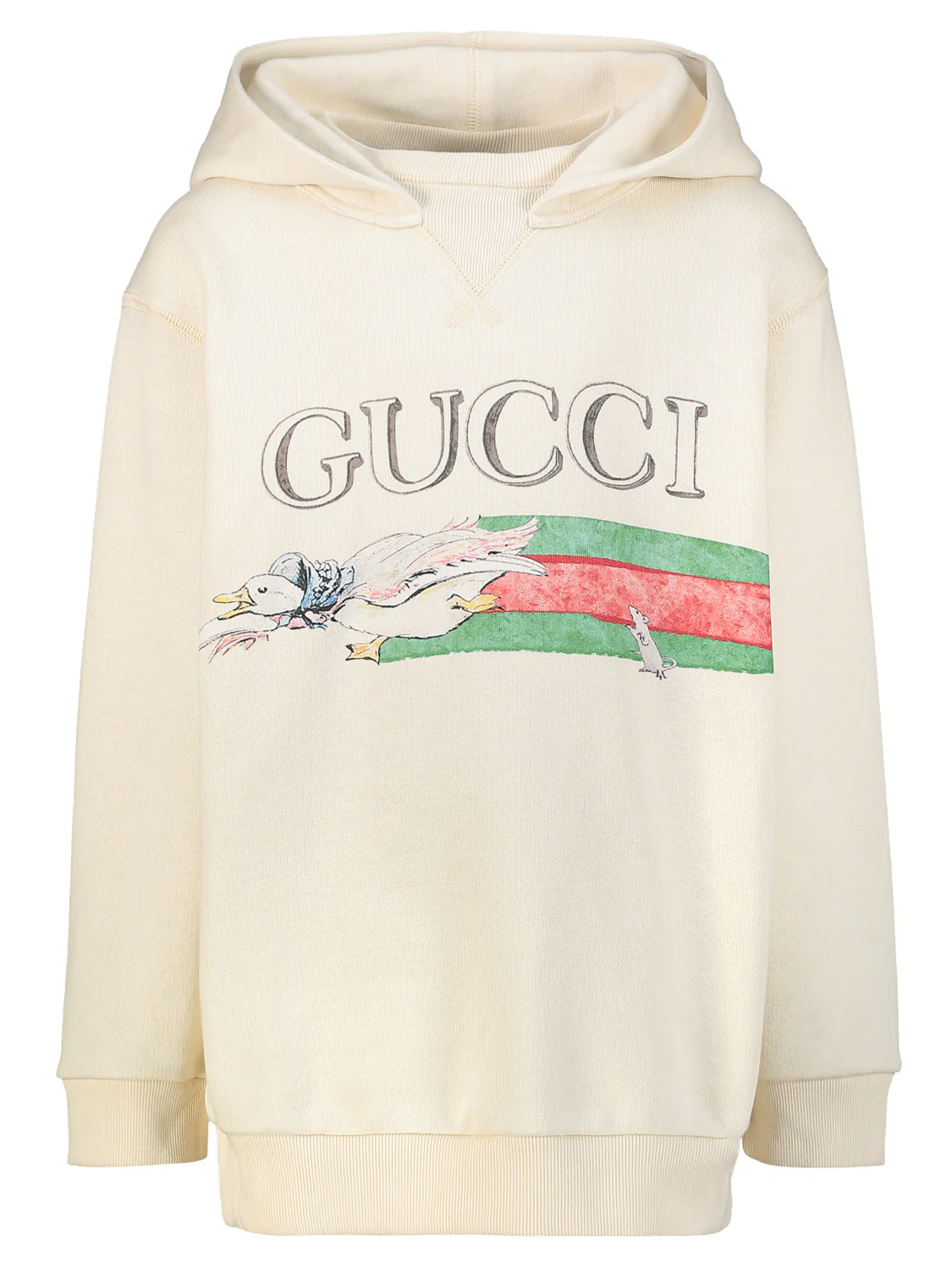 Hoodie Cremeweiß