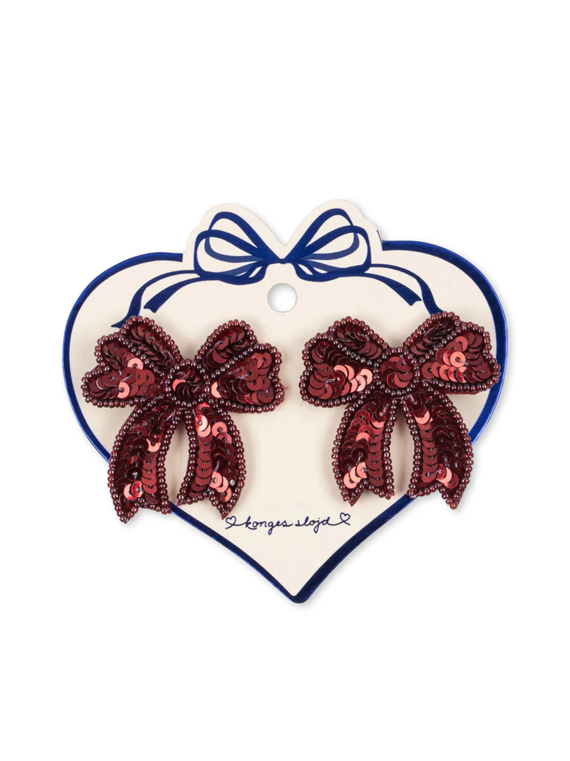 Haarschmuck Bordeauxrot
