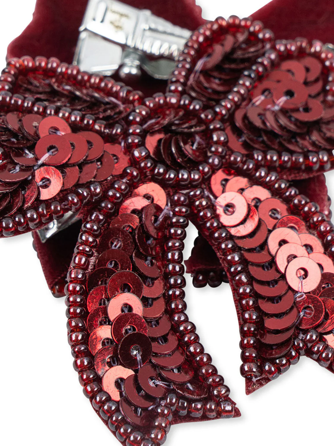 Haarschmuck Bordeauxrot - Image 3