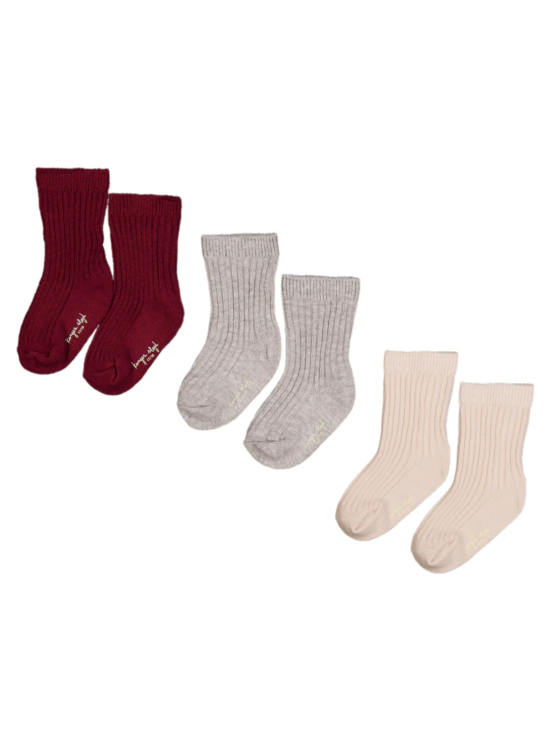 Socken Bordeauxrot
