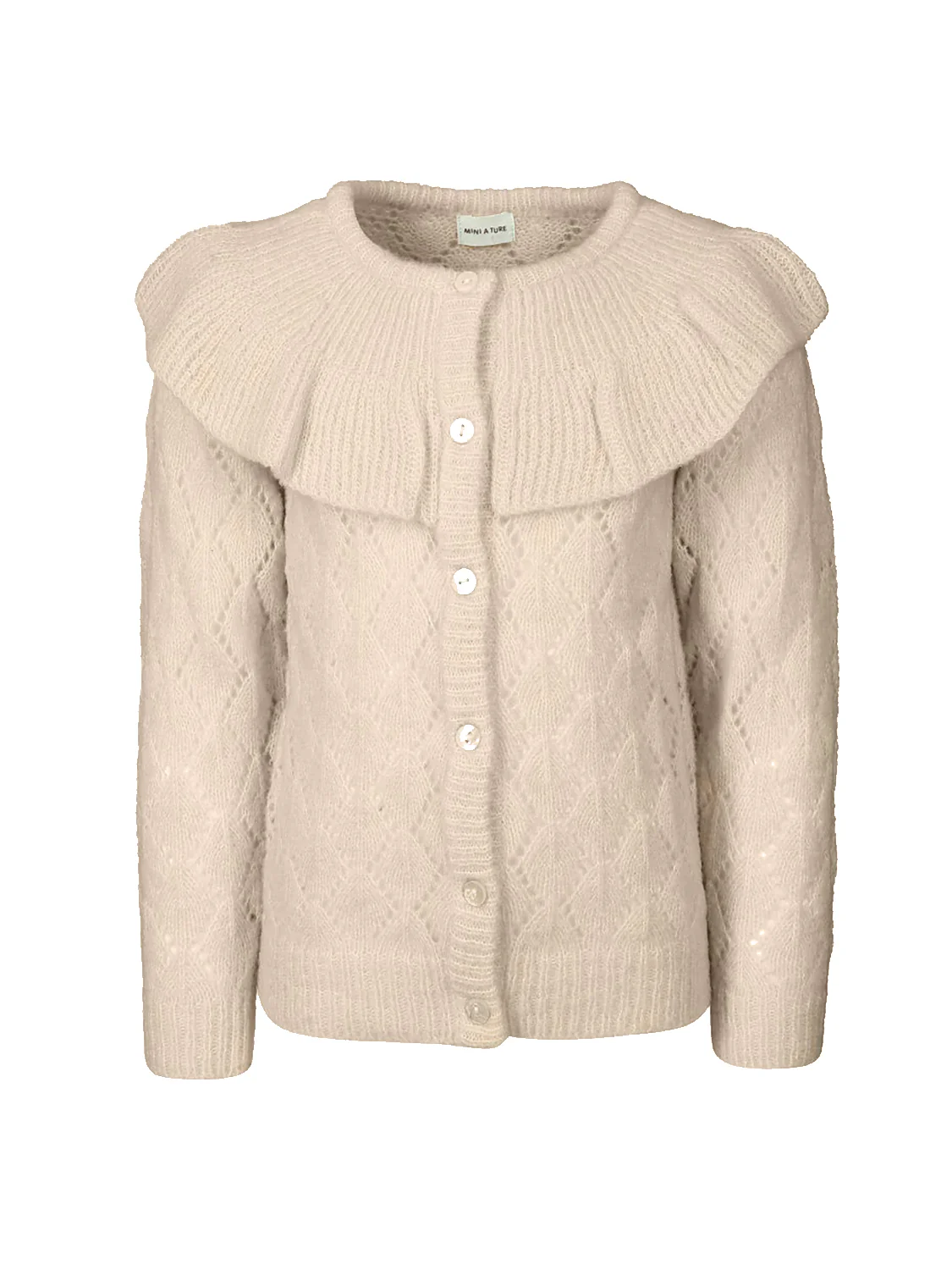 Strickjacke Beige