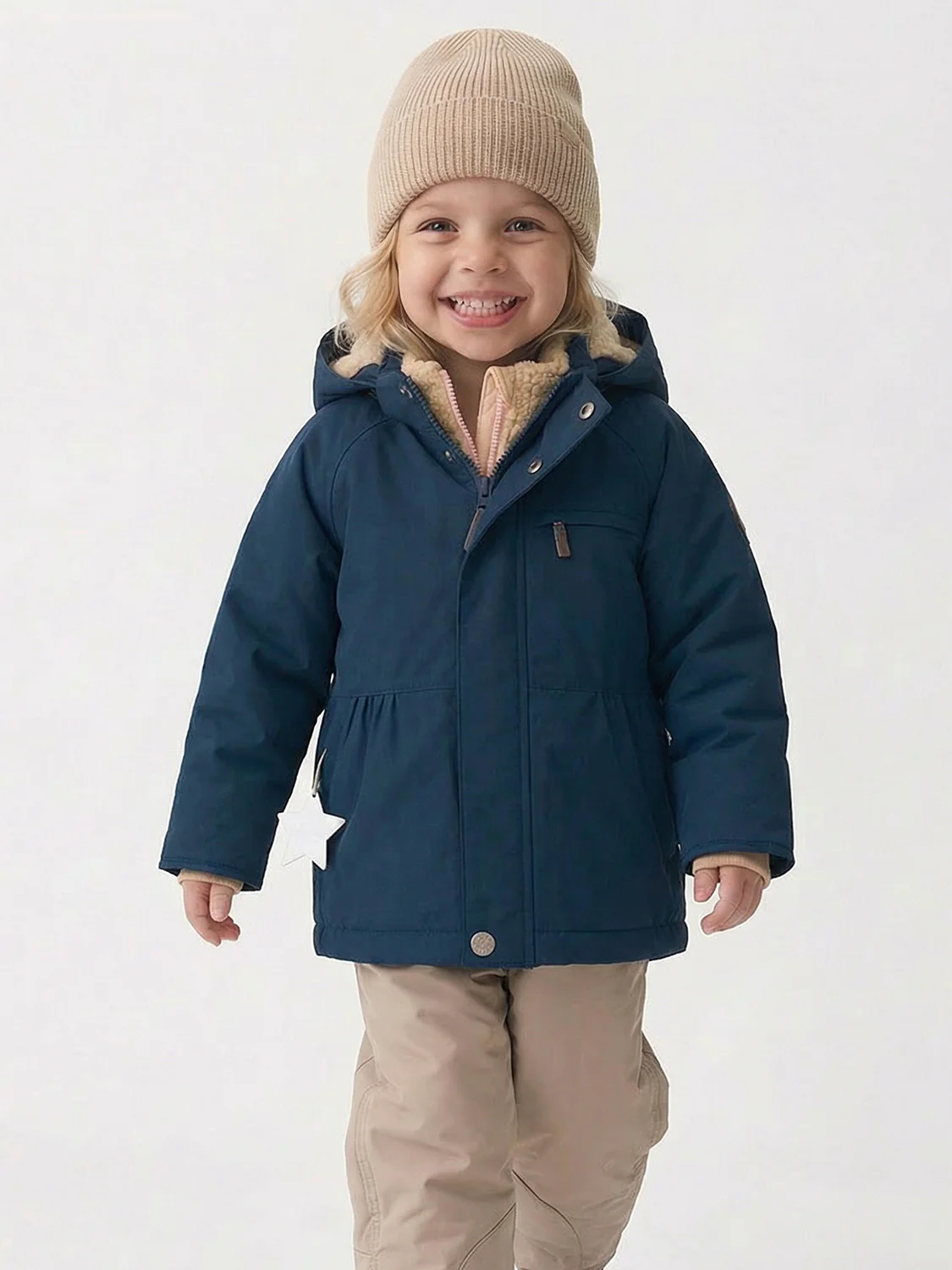 Winterjacke Marineblau - Image 2