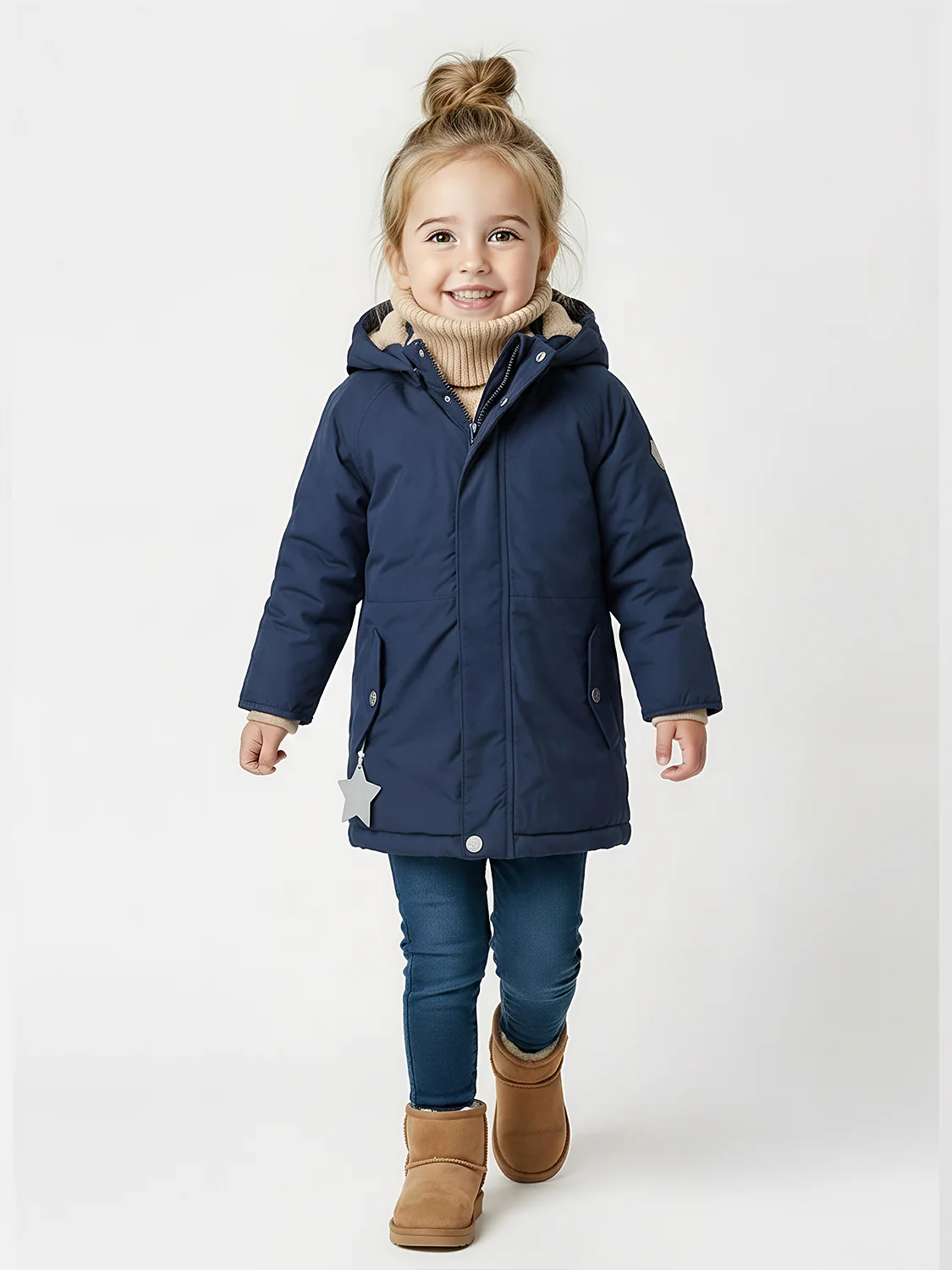 Winterjacke Marineblau - Image 2