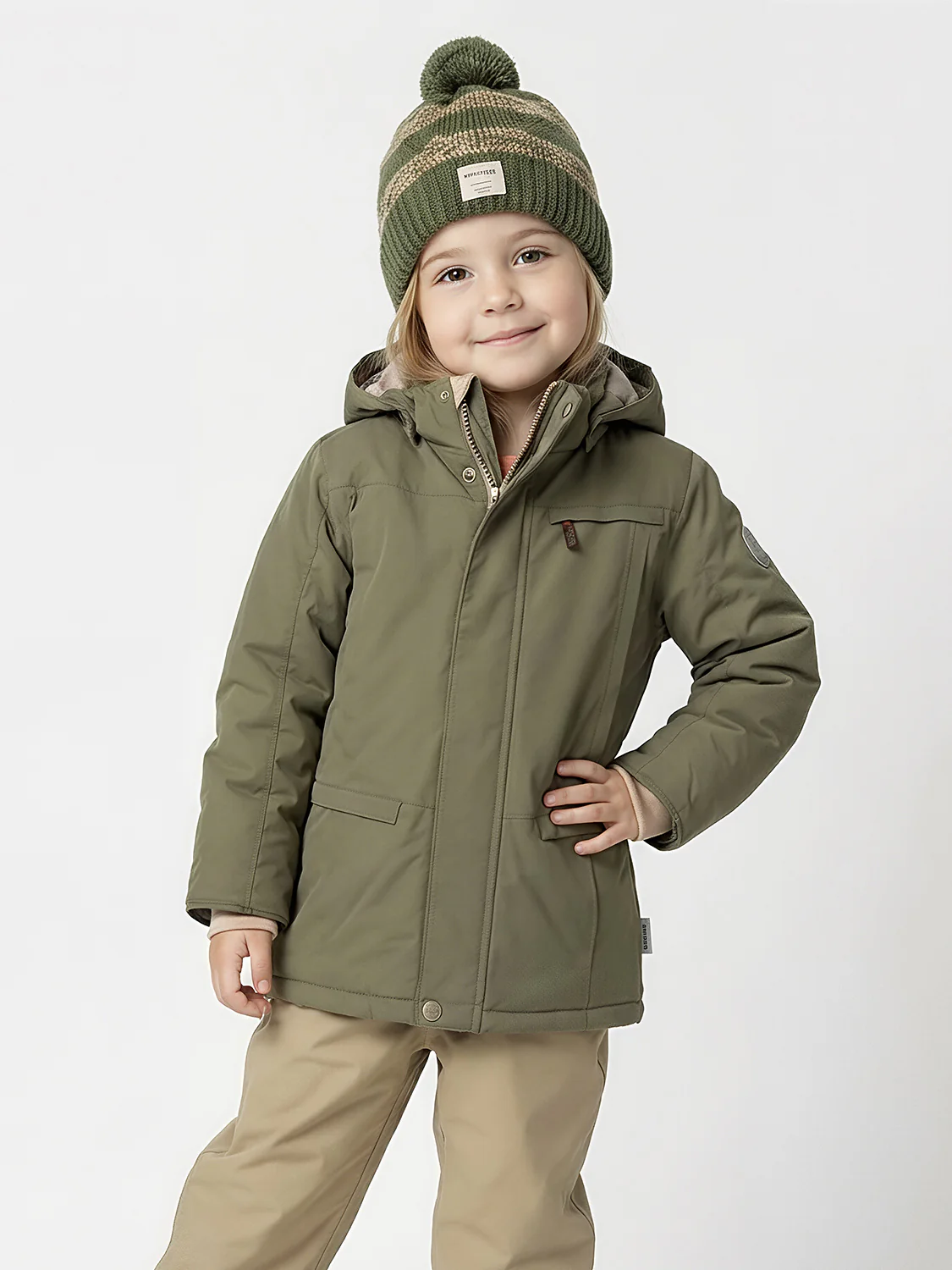 Winterjacke Olivgrün - Image 2