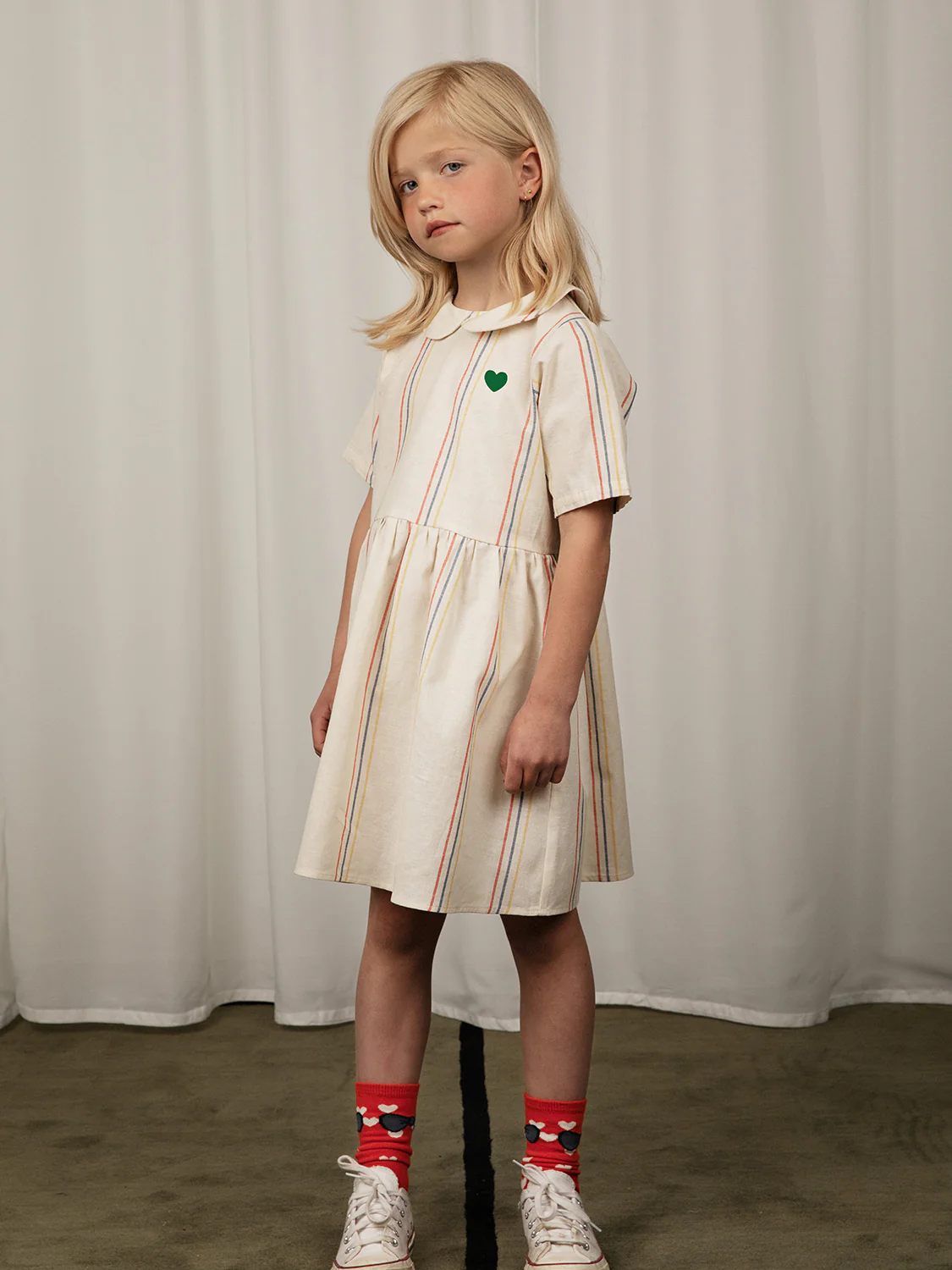 Kleid Stripe Cremeweiß - Image 2