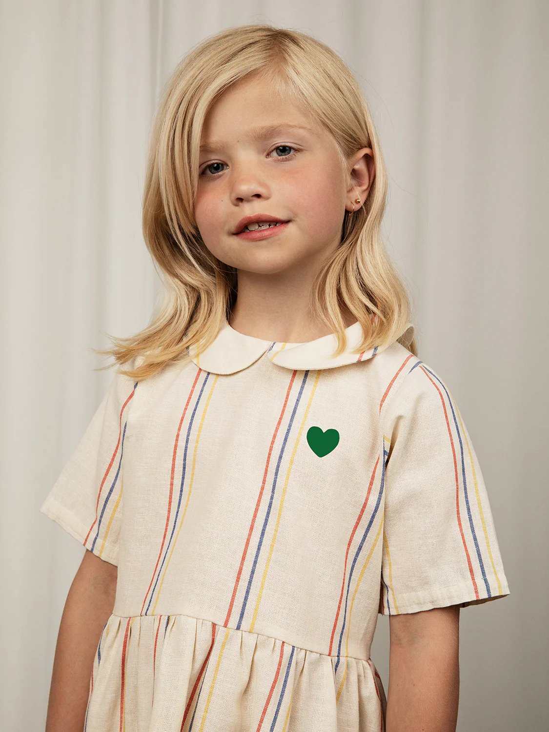 Kleid Stripe Cremeweiß - Image 5