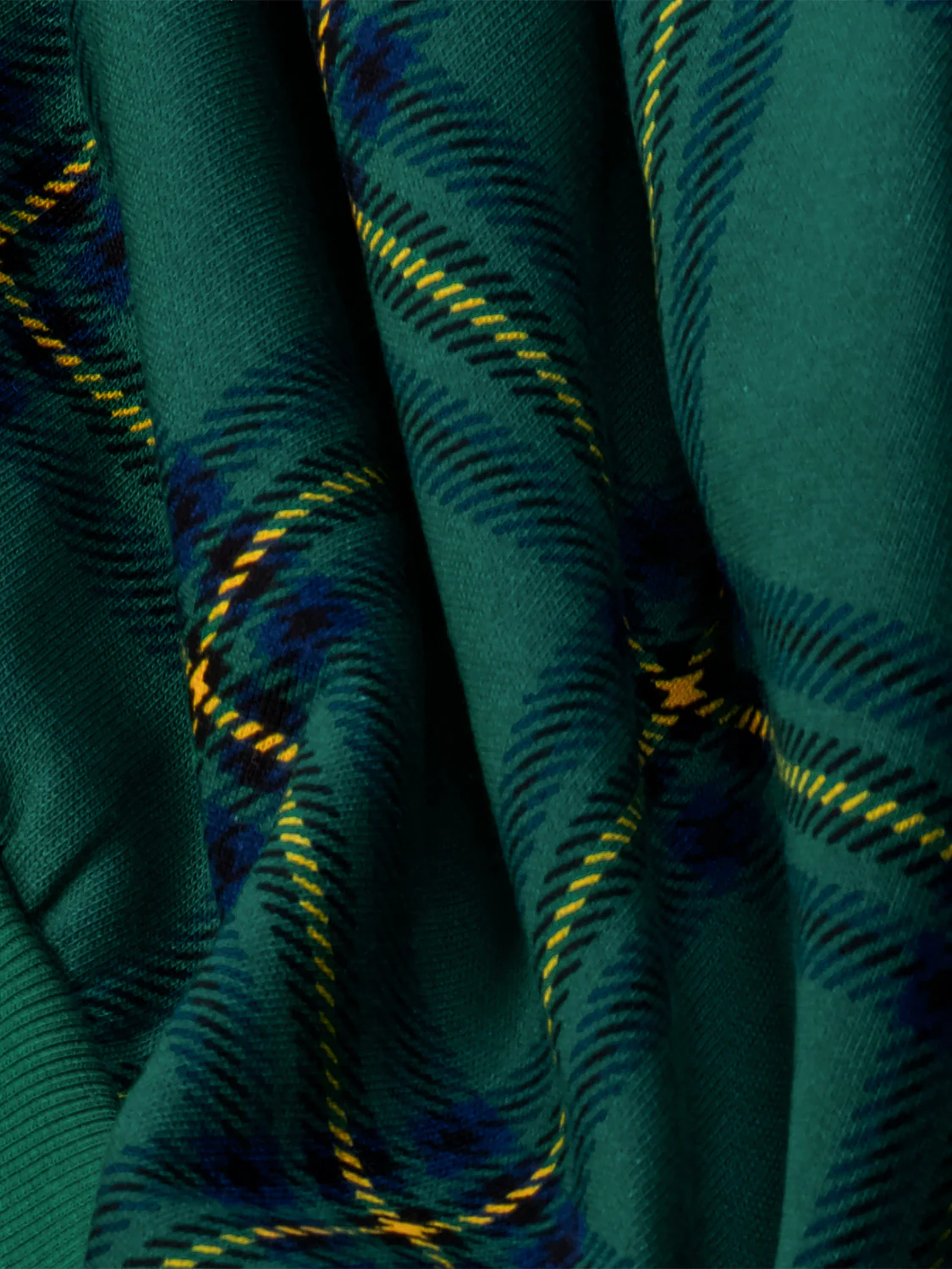 Sweatshirt Check Grün - Image 4