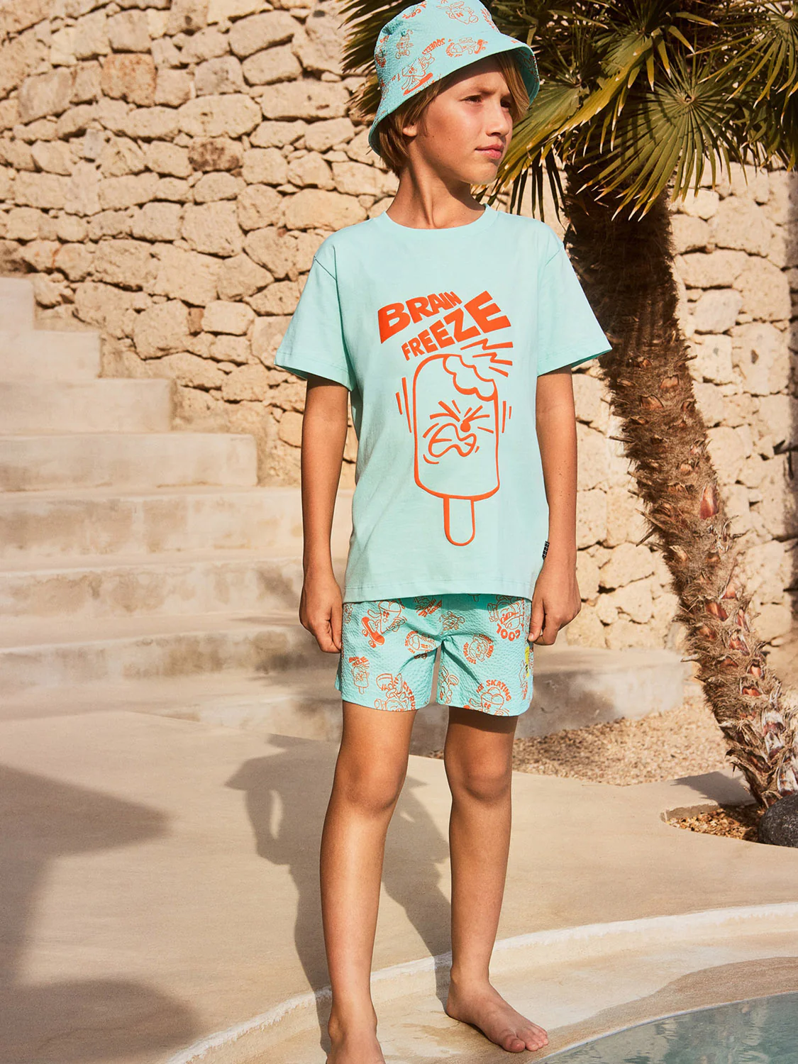 Badeshorts Niko Hellblau - Image 2