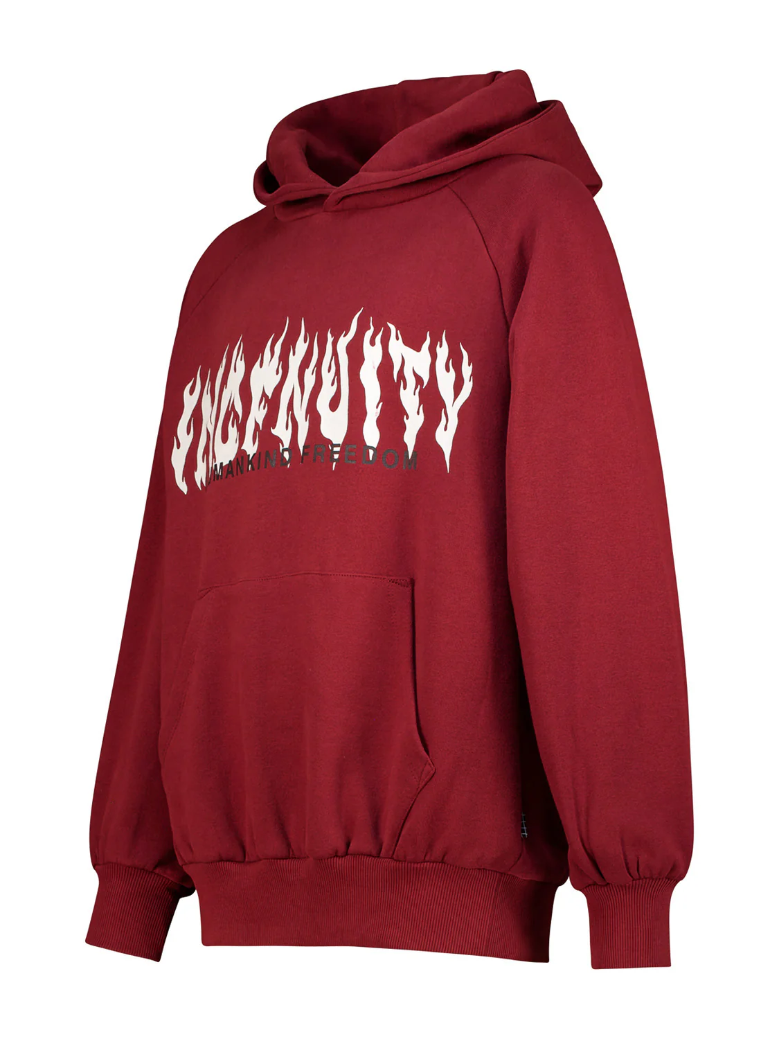 Hoodie Mic Bordeauxrot - Image 3