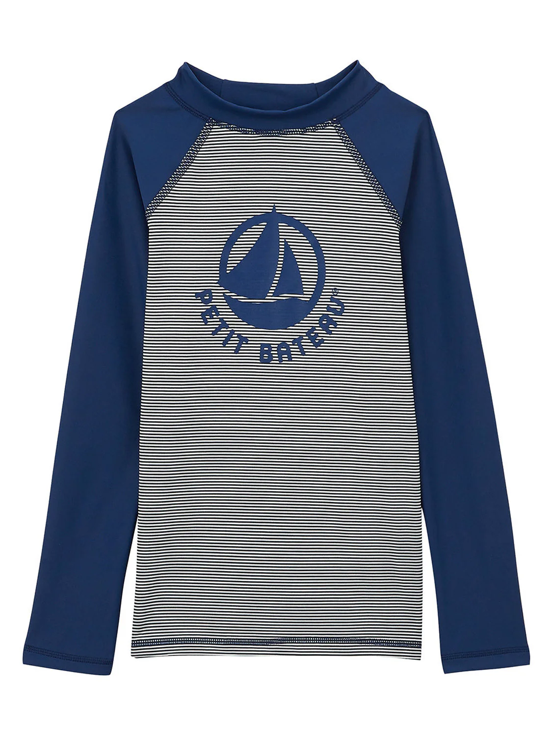 Langarm-Badeshirt Blau
