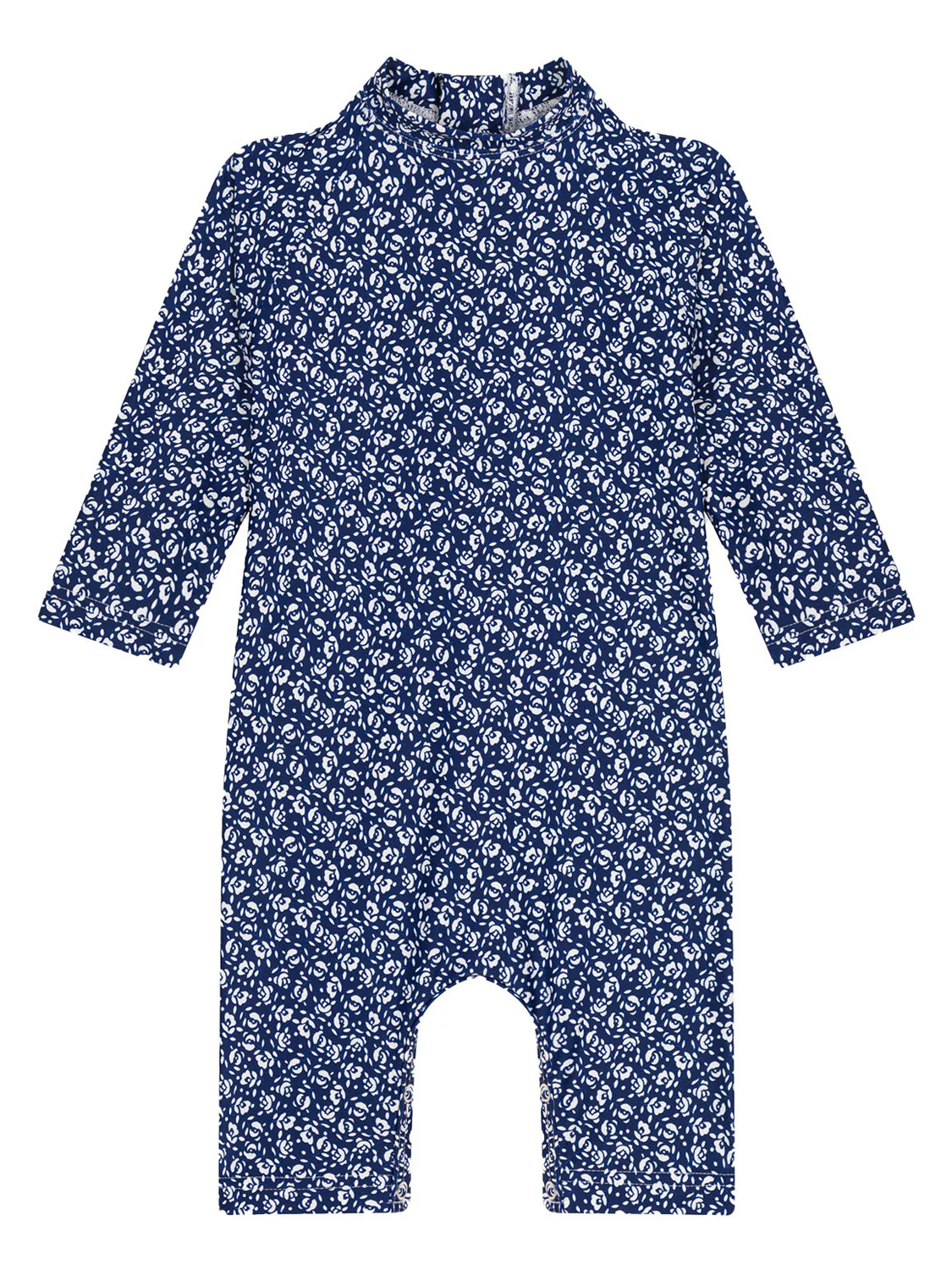 Langarm-Schwimmanzug Blau
