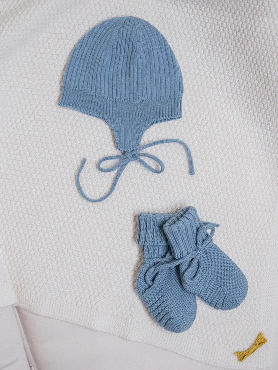 THE WOOLLY BABY BOOTIE - blue - Image 7