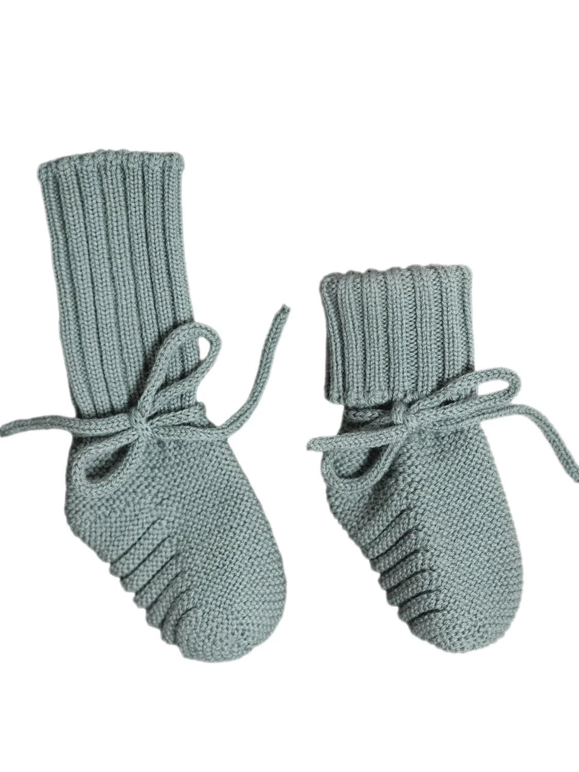 THE WOOLLY BABY BOOTIE - sage - Image 2