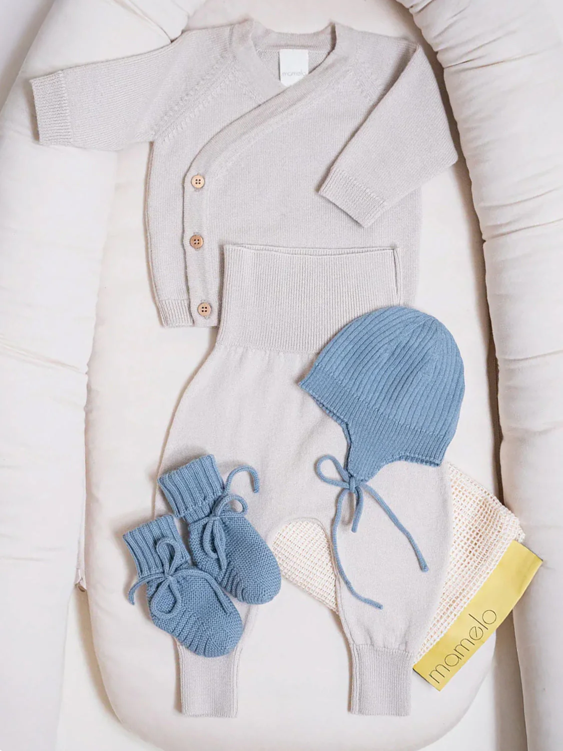 THE WOOLLY BABY HAT - blue - Image 3
