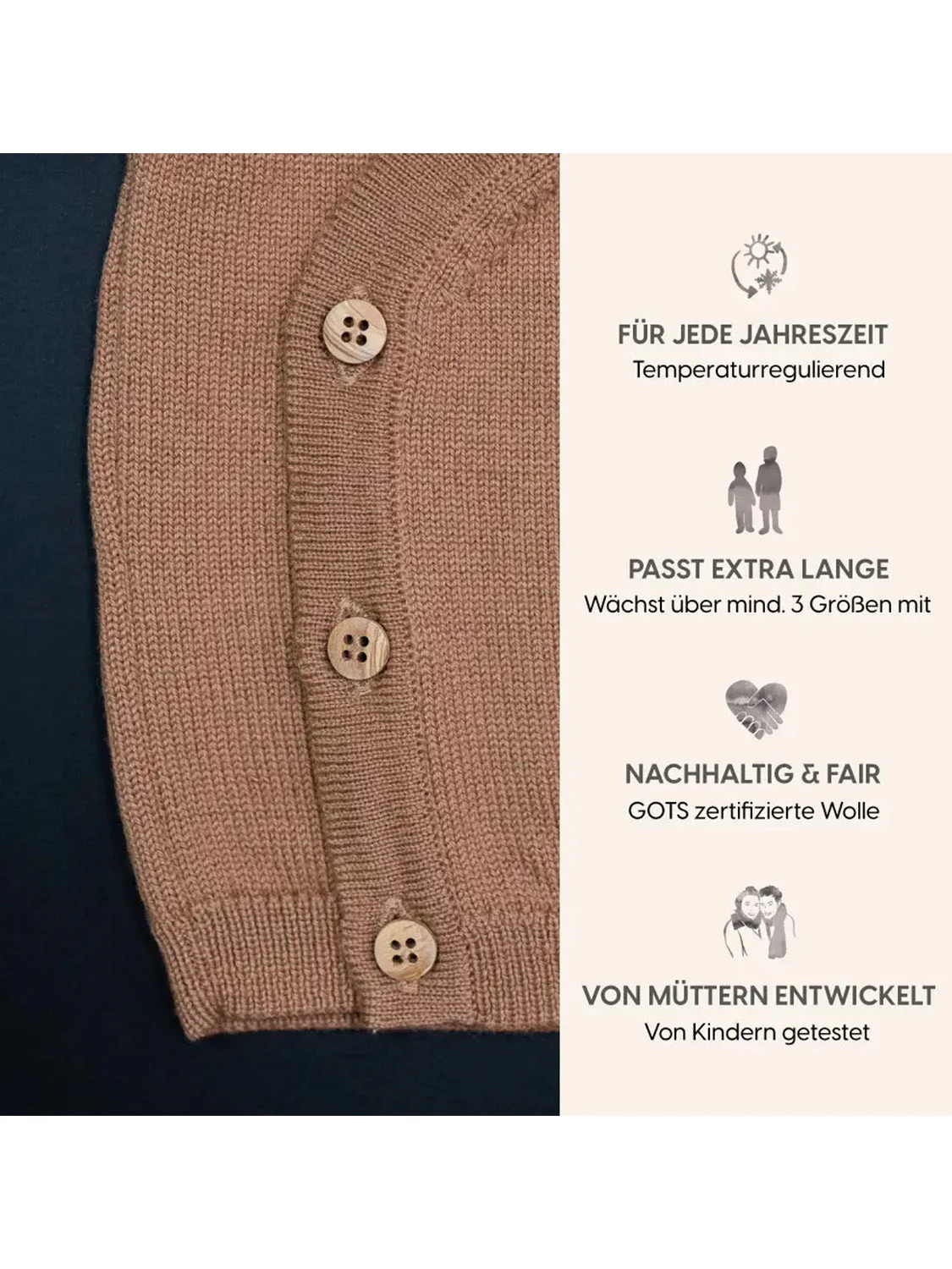 THE WOOLLY BABY JACKET - camel - Image 7