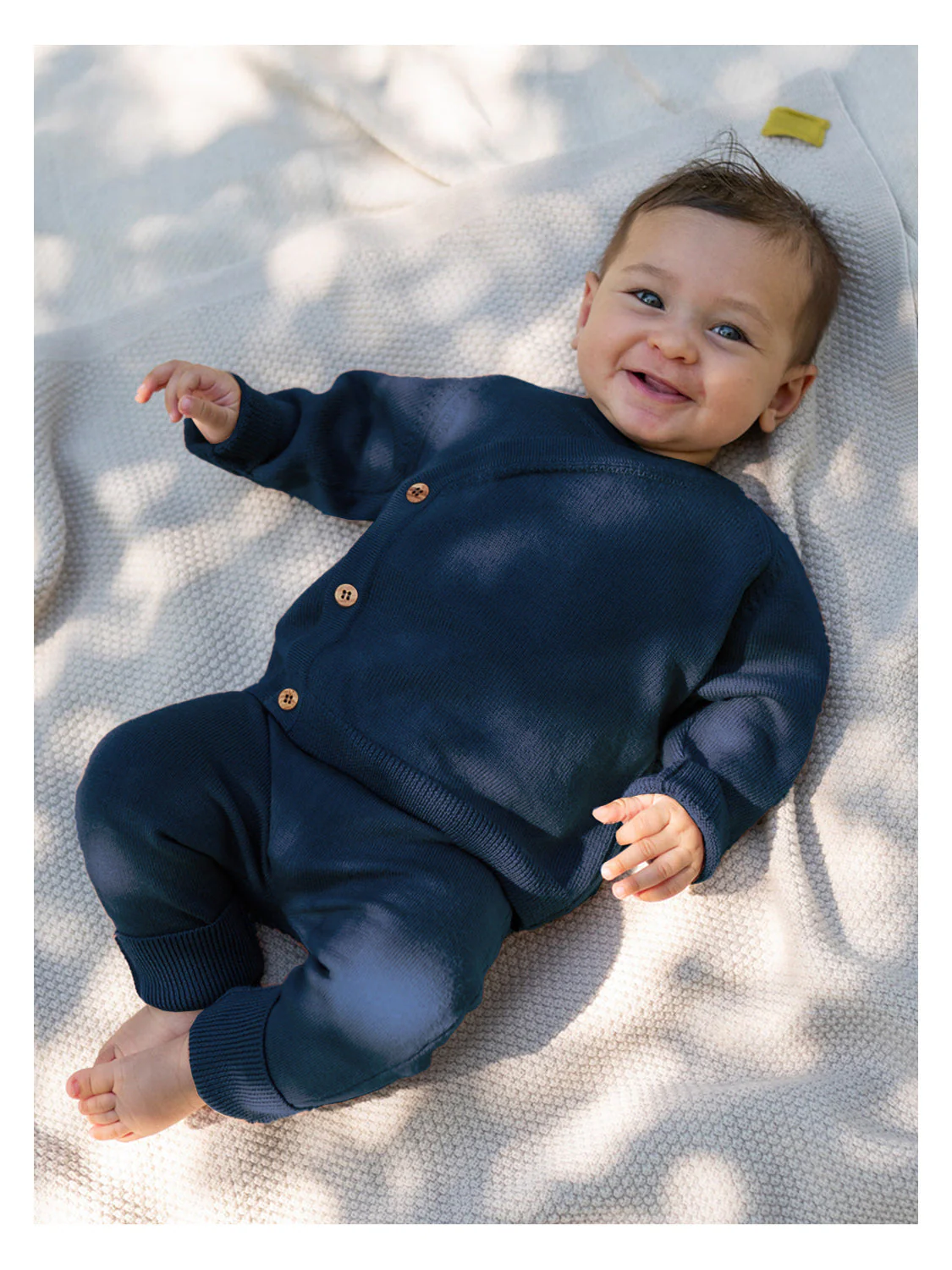 THE WOOLLY BABY JACKET - midnight blue - Image 2
