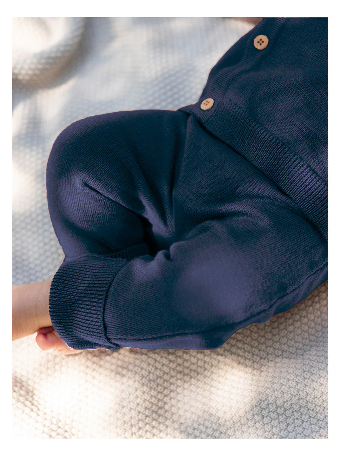 THE WOOLLY BABY JACKET - midnight blue - Image 3
