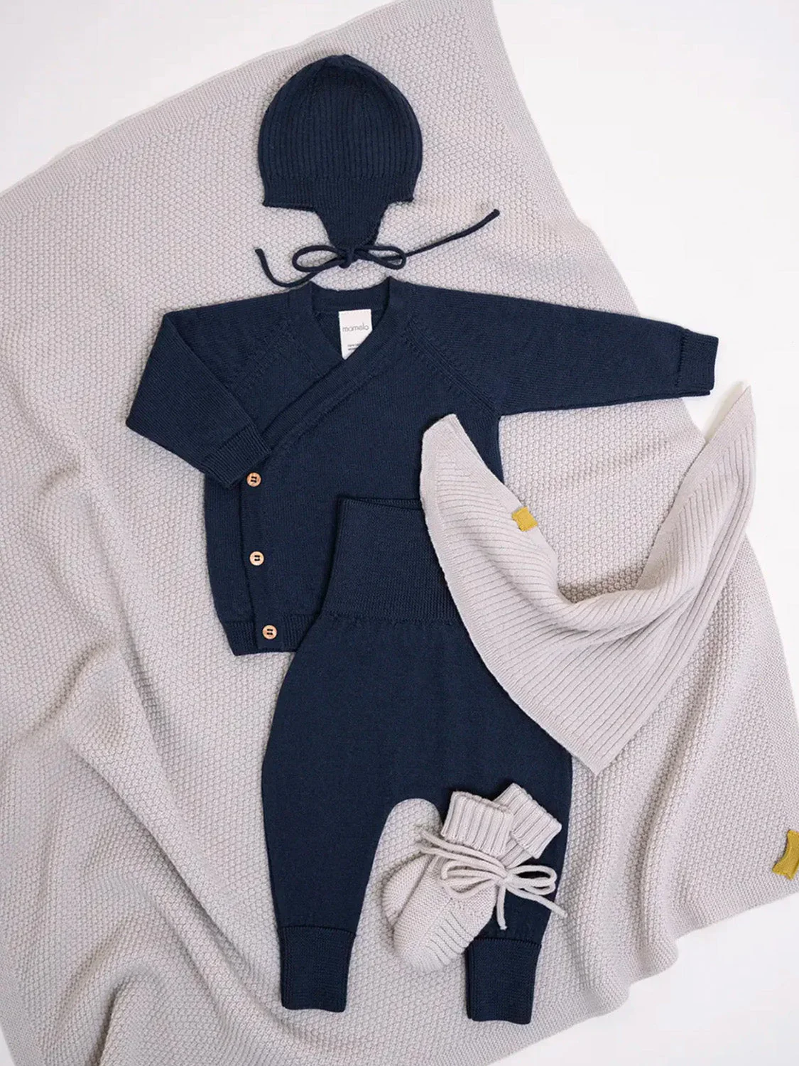 THE WOOLLY BABY JACKET - midnight blue - Image 7