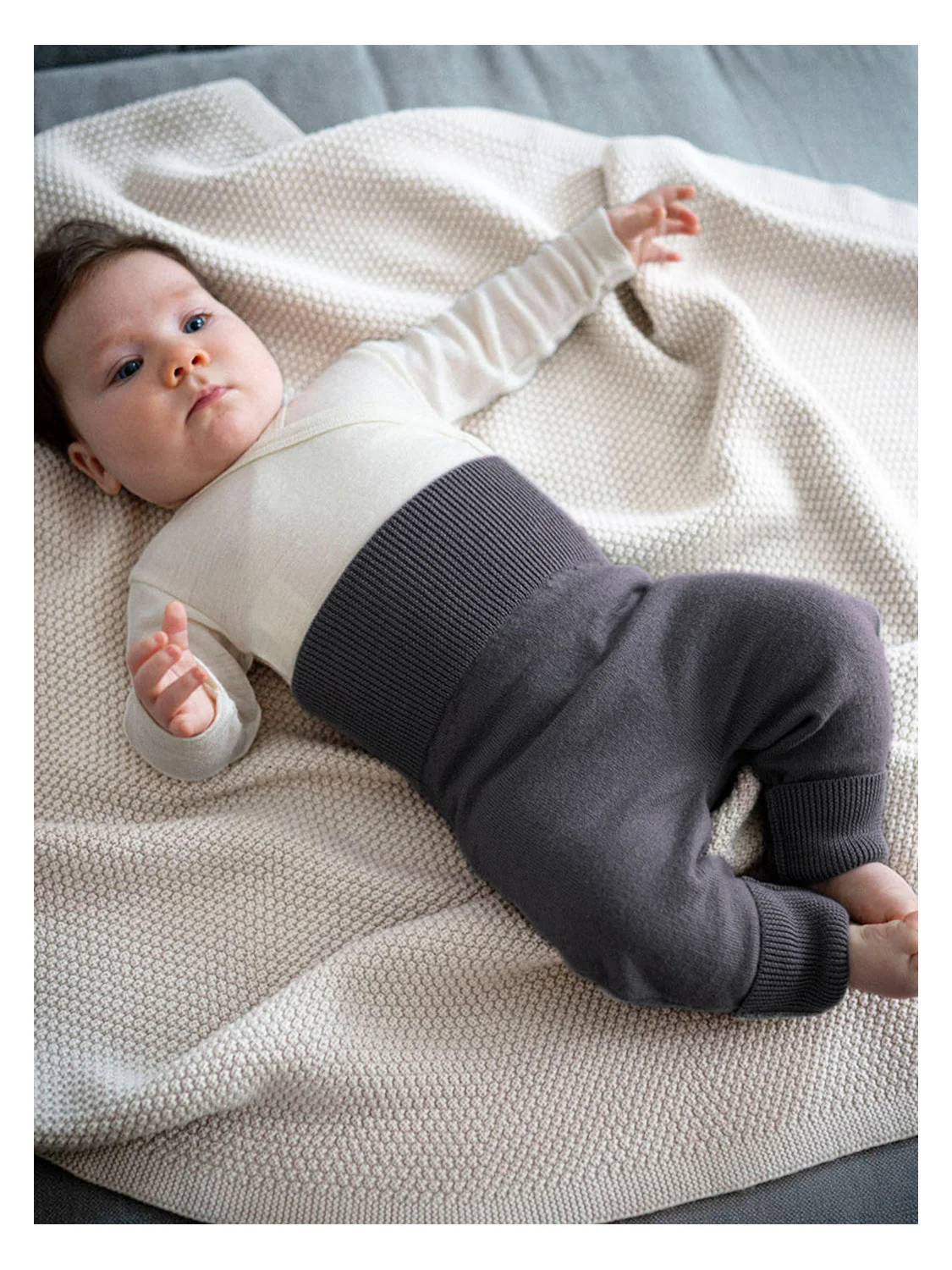 THE WOOLLY BABY PANTS - grey - Image 2