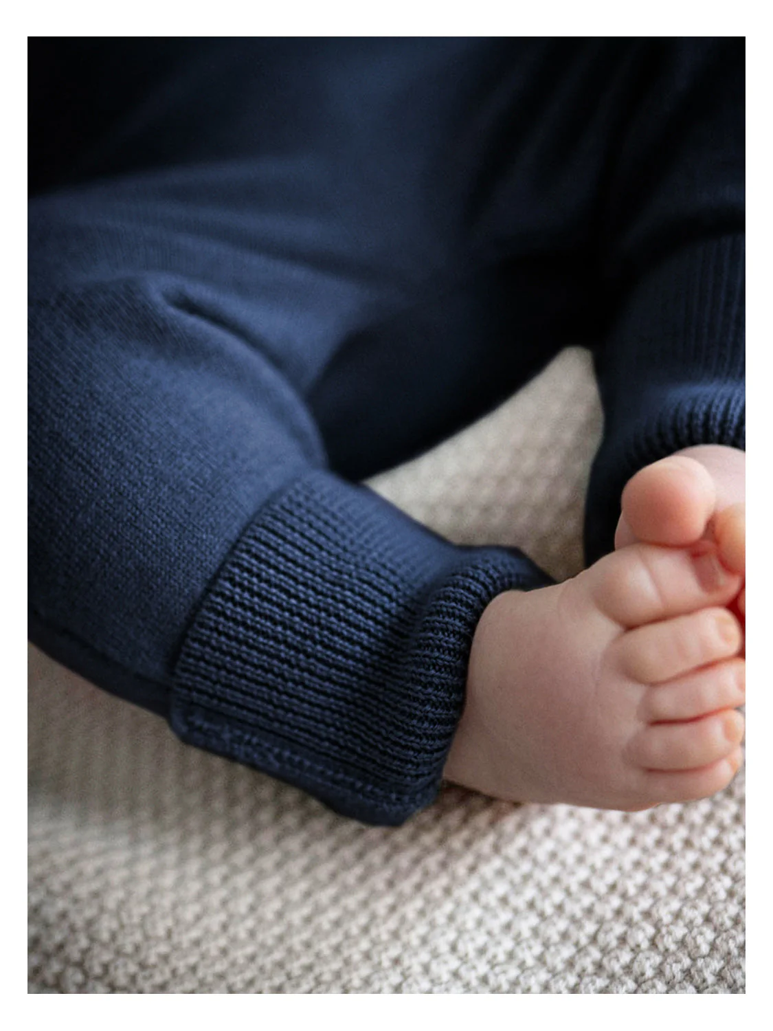 THE WOOLLY BABY PANTS - midnight blue - Image 4