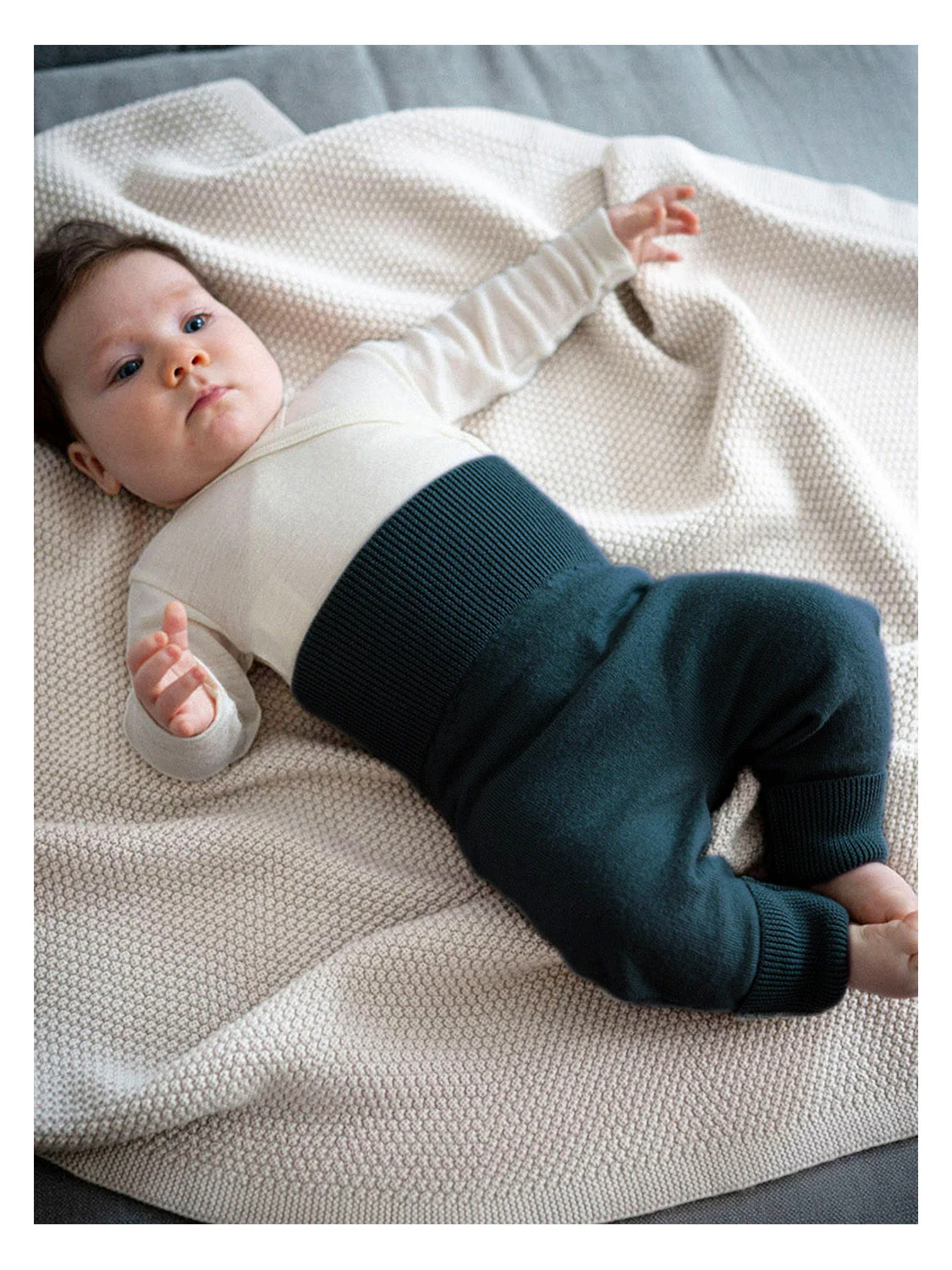 THE WOOLLY BABY PANTS - new petrol - Image 2