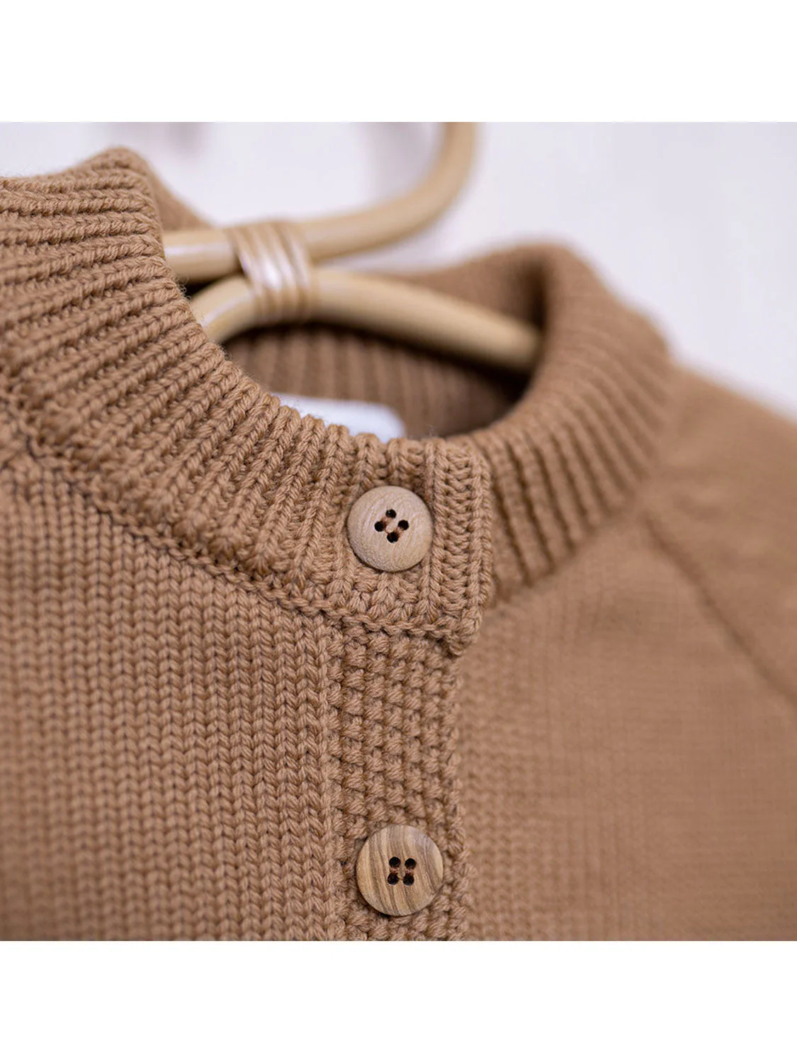 THE WOOLLY CARDIGAN - camel - Image 5
