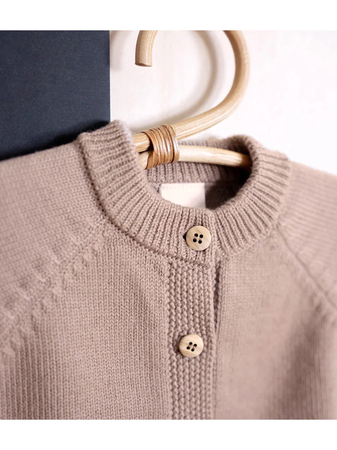 THE WOOLLY CARDIGAN - cappuccino - Image 3