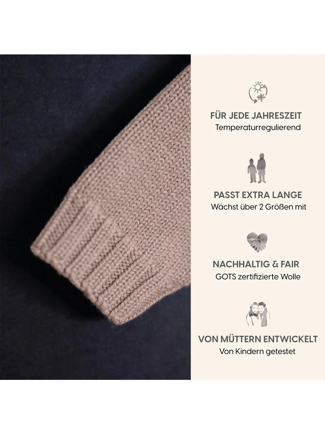 THE WOOLLY CARDIGAN - cappuccino - Image 6