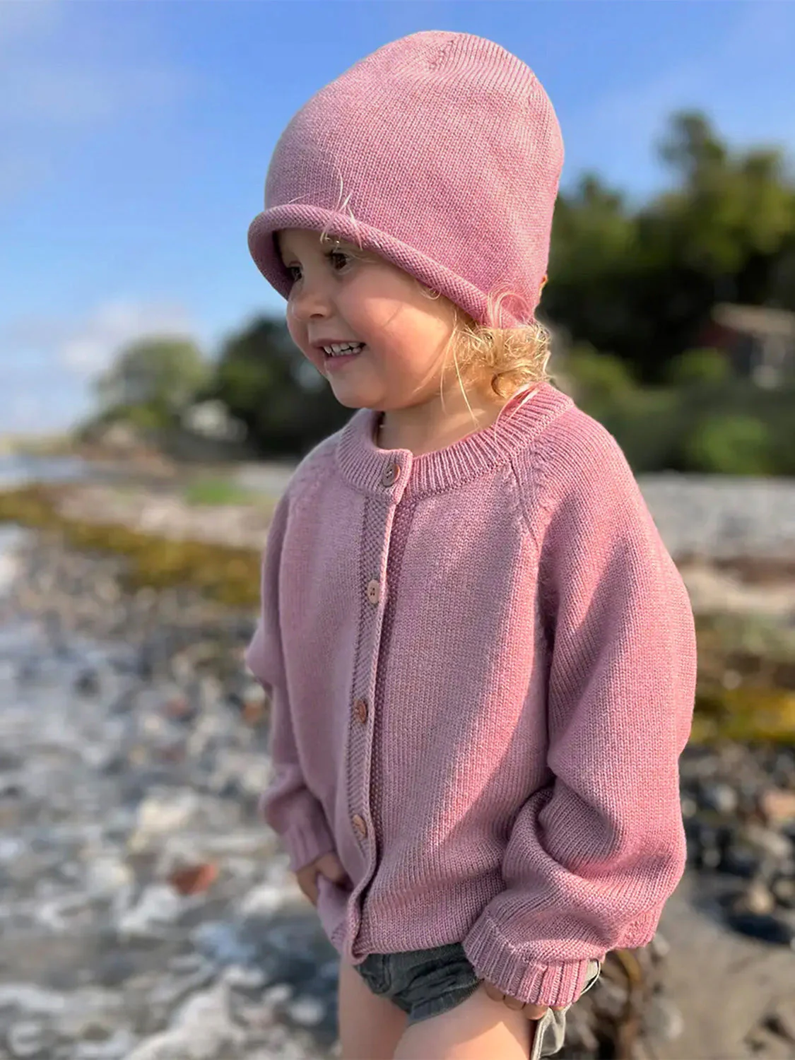THE WOOLLY CARDIGAN - rose - Image 3