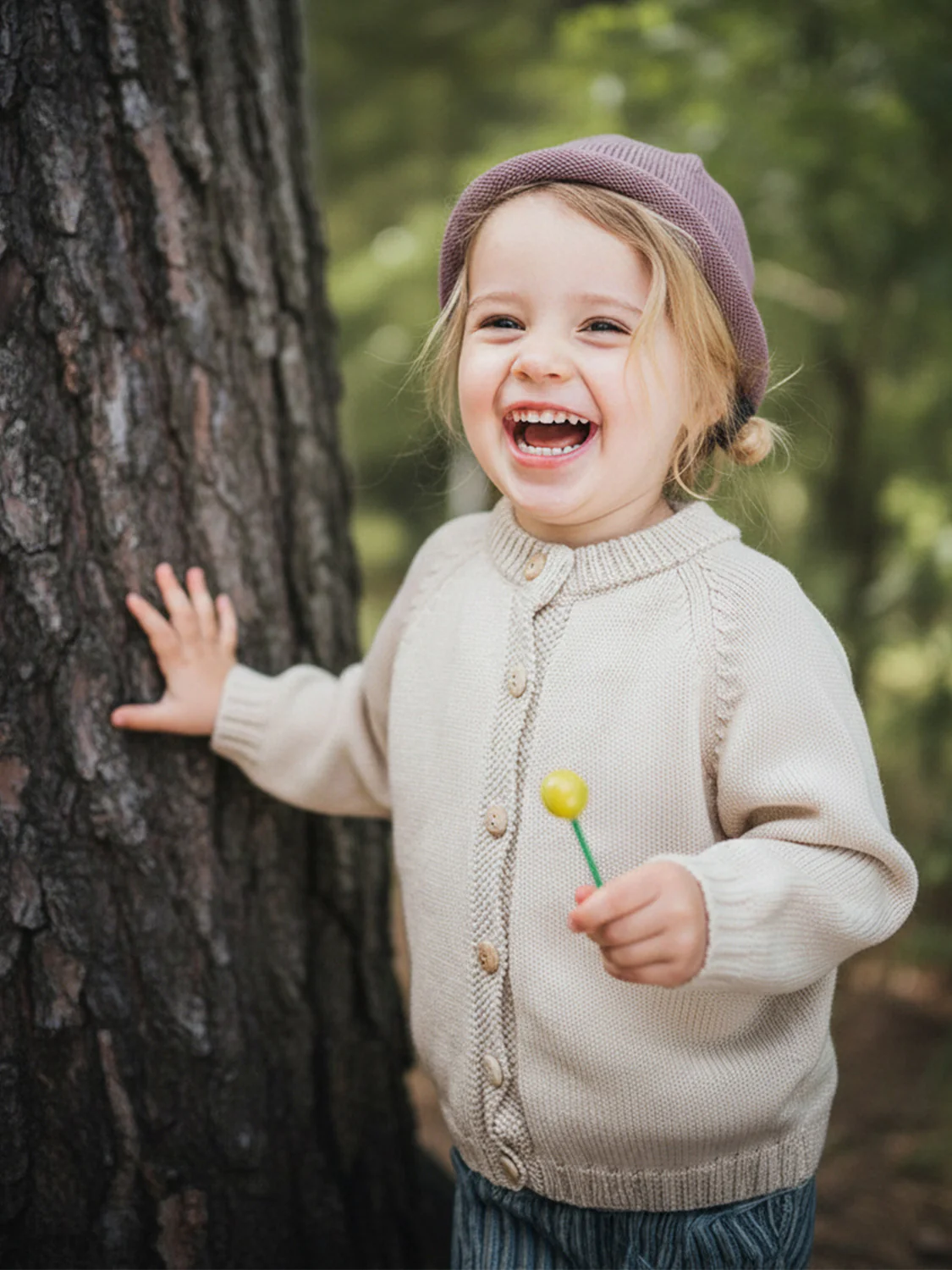 THE WOOLLY CARDIGAN - sand - Image 3