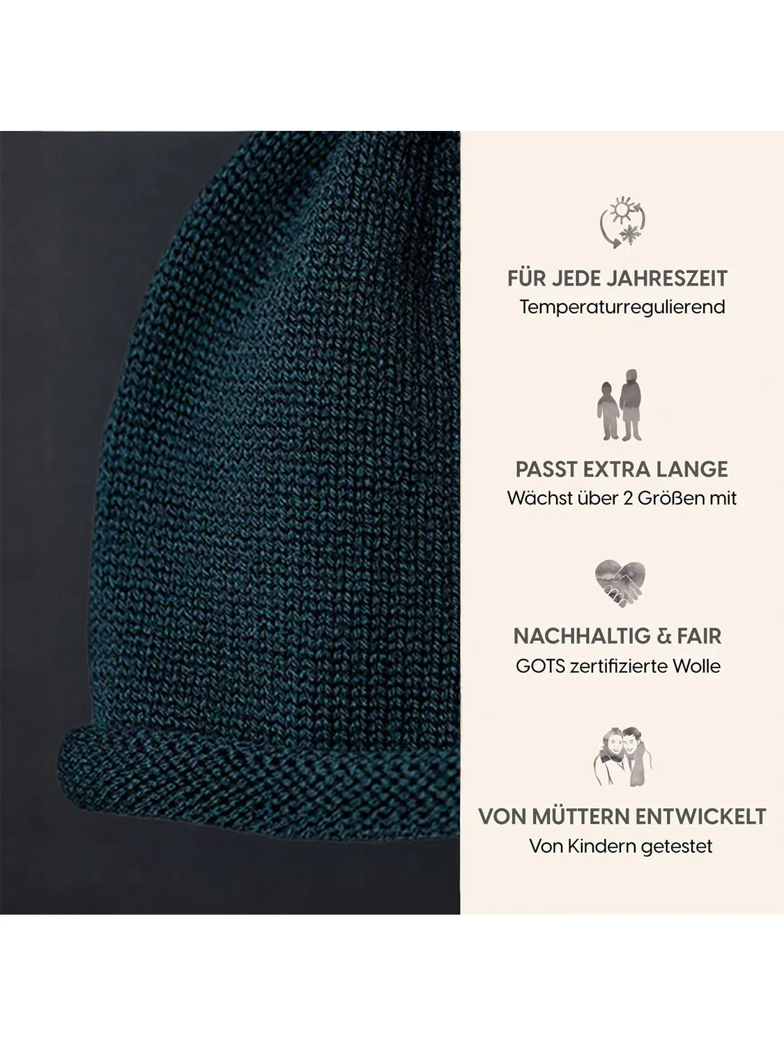THE WOOLLY HAT - petrol - Image 6