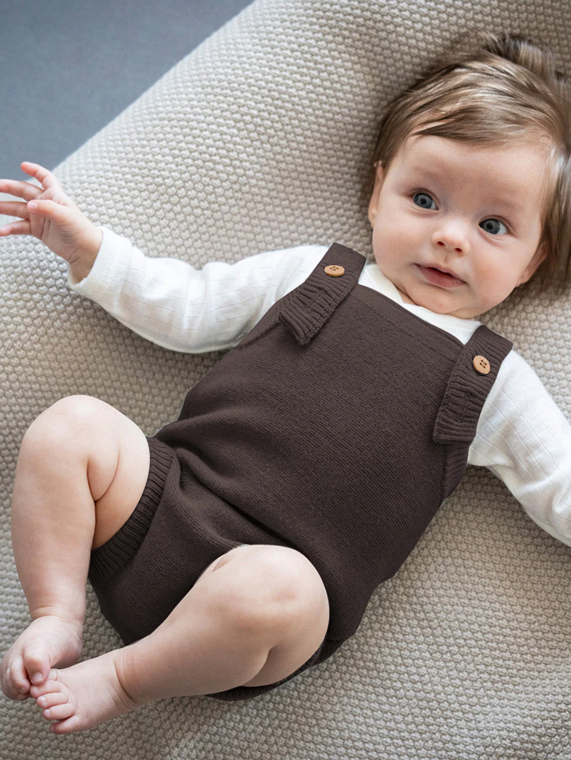 THE WOOLLY ROMPER - chocolate - Image 2