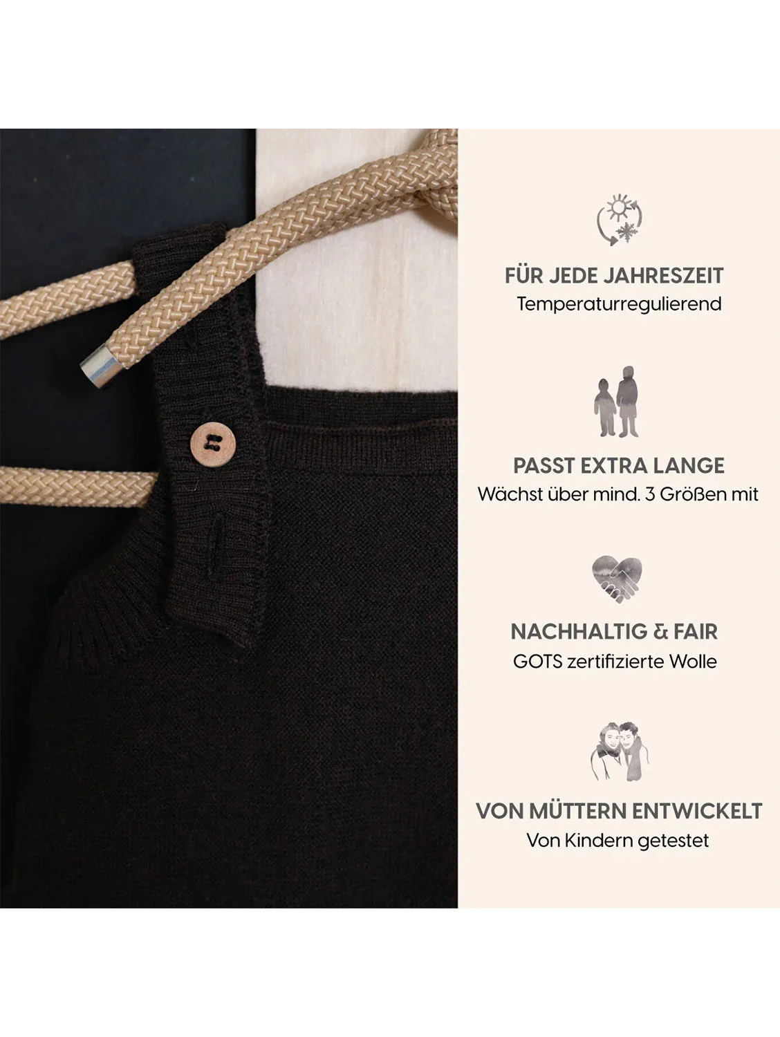 THE WOOLLY ROMPER - chocolate - Image 9